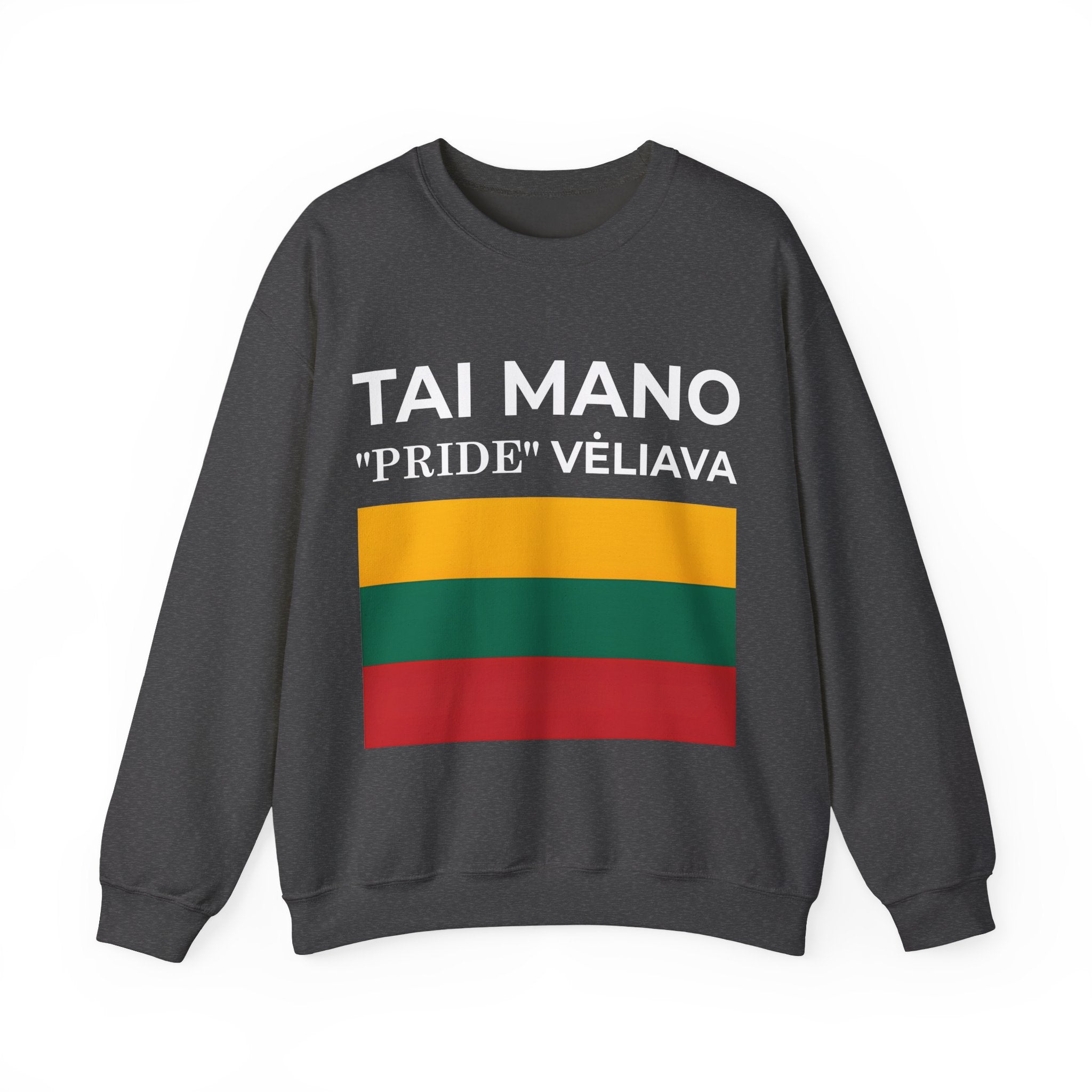 Lithuanian Pride Crewneck Sweatshirt | Unisex Casual Wear, Cozy Fashion, Statement Sweater - Mega Movement