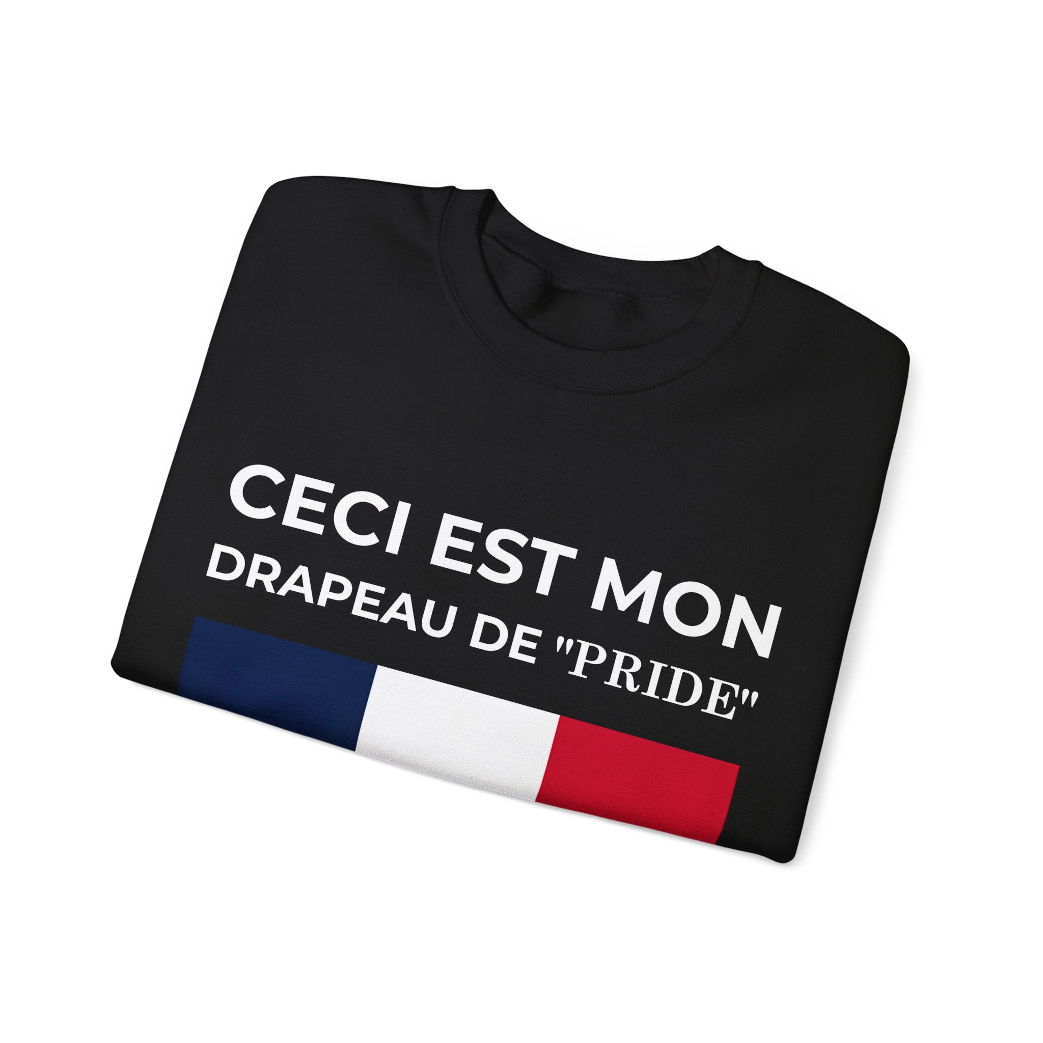 French Pride Flag Crewneck Sweatshirt - Unisex Heavy Blend™ Sweatshirt, Comfortable Casual Wear - Mega Movement