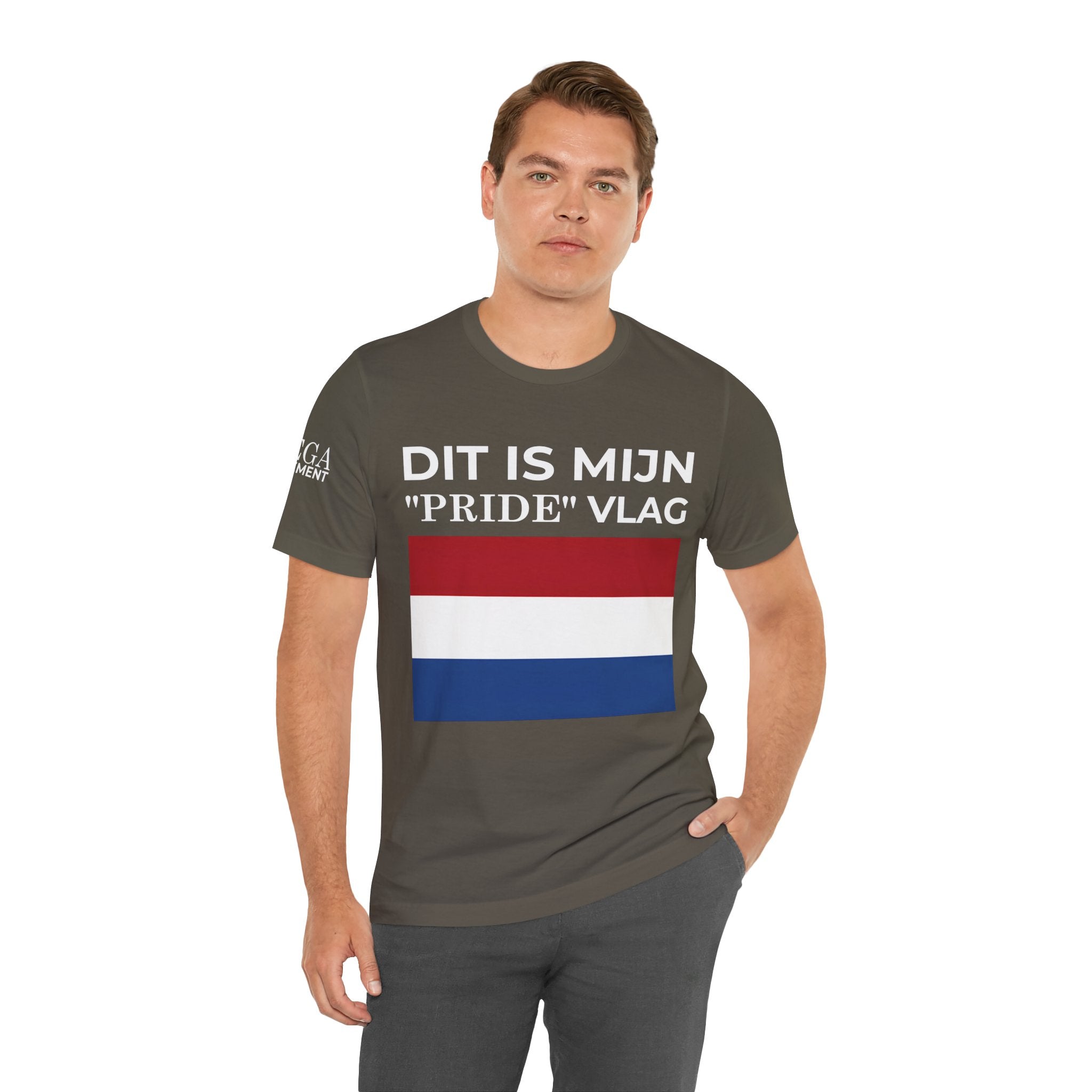 Netherlands Pride Flag Unisex Tee, Patriotic Apparel, Short Sleeve T-Shirt - Mega Movement