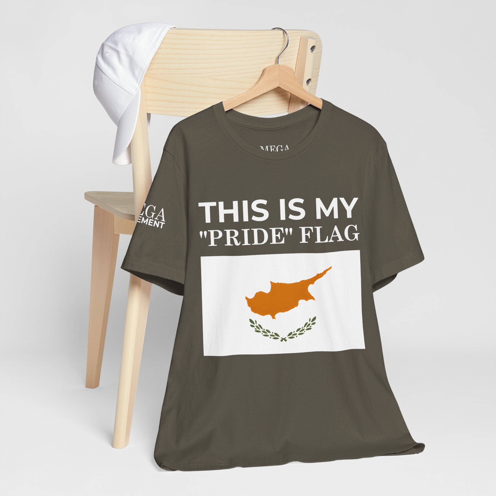 Cyprus Pride Flag Tee, Unisex Pride T-Shirt, Patriotic Shirt, Cyprus Flag Apparel, Festival Wear, Gift for Allies, Summer Fashion - Mega Movement