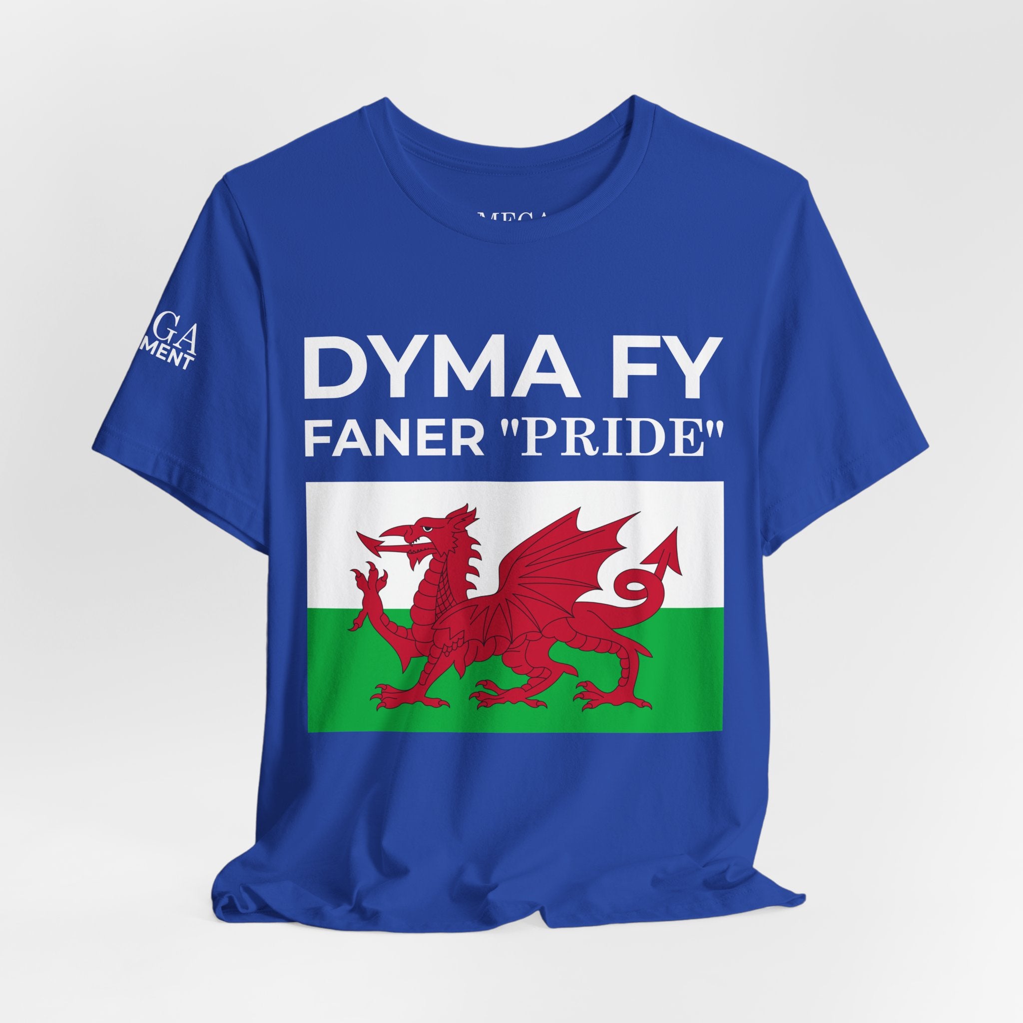 Welsh Pride Unisex Tee, Comfortable Graphic T-shirt, Casual Wear, Gift for Dragon Lovers, Birthday Present, St. David's Day Top - Mega Movement