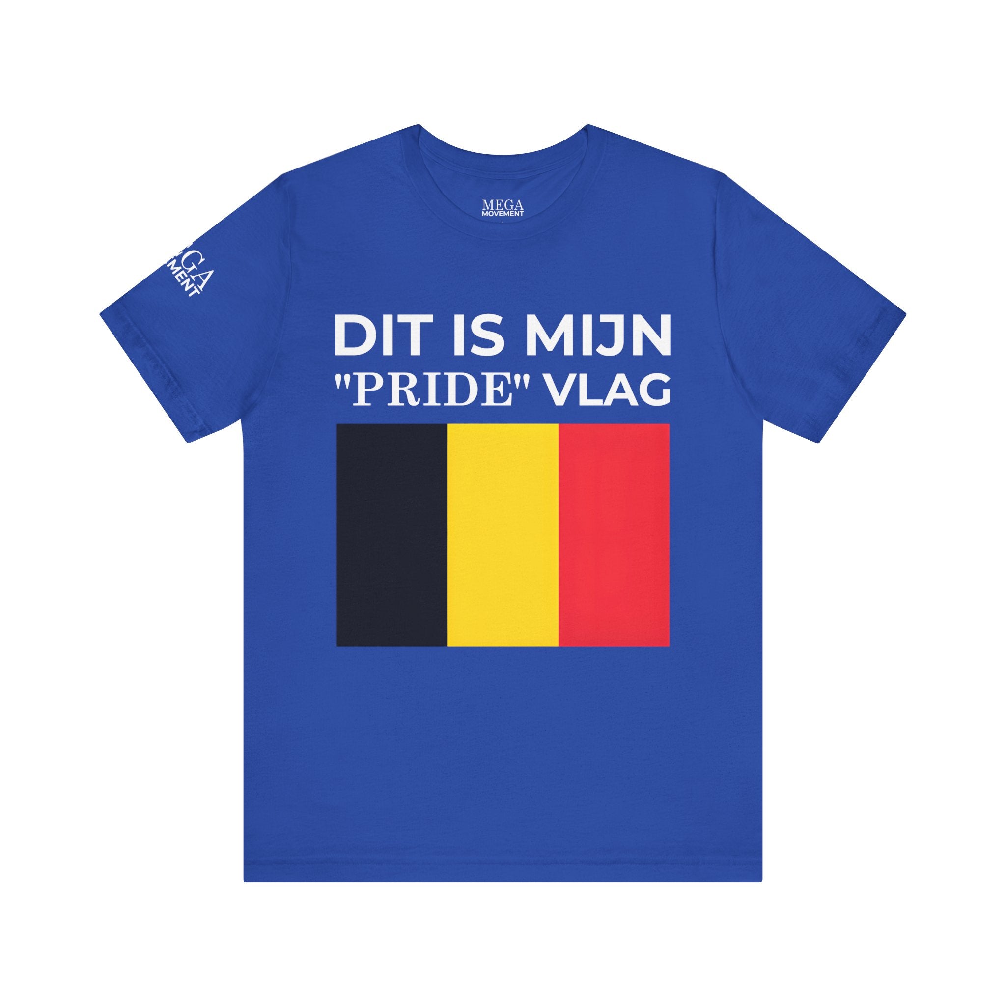 Belgian Pride Flag Unisex Tee - Celebrate Patriotism, Casual Wear, Gift for Allies - Mega Movement