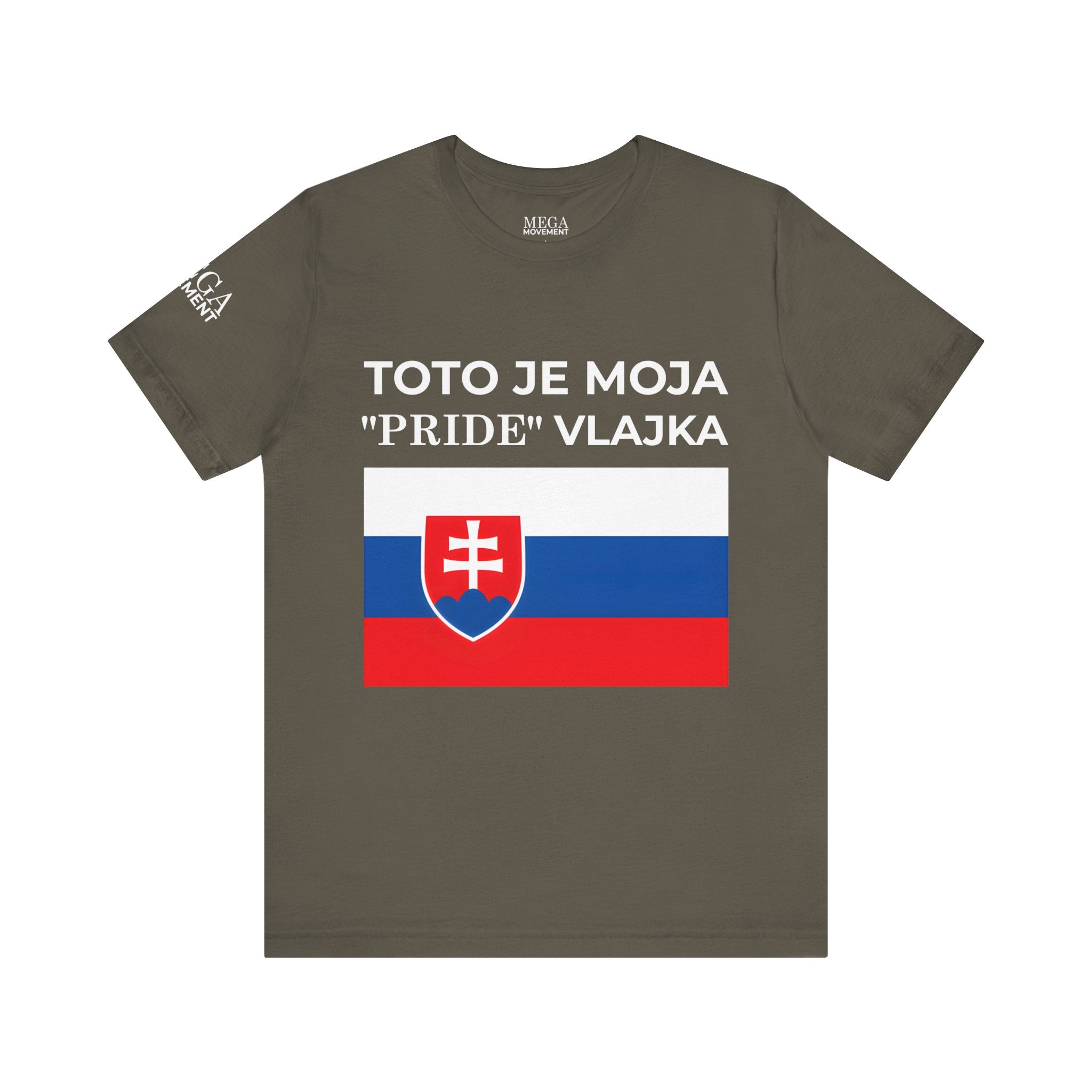 Slovakia Pride Flag Unisex Tee, Casual Wear, Festival Shirt, Summer Fashion, Everyday Comfort - Mega Movement