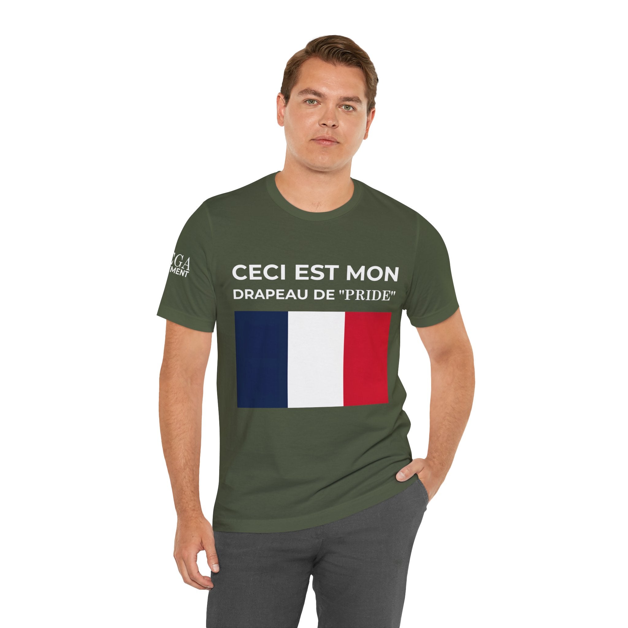France Pride Flag Unisex Tee, Patriotic Fashion, Summer T-Shirt, Gift for Events, Casual Wear, France Pride Shirt - Mega Movement