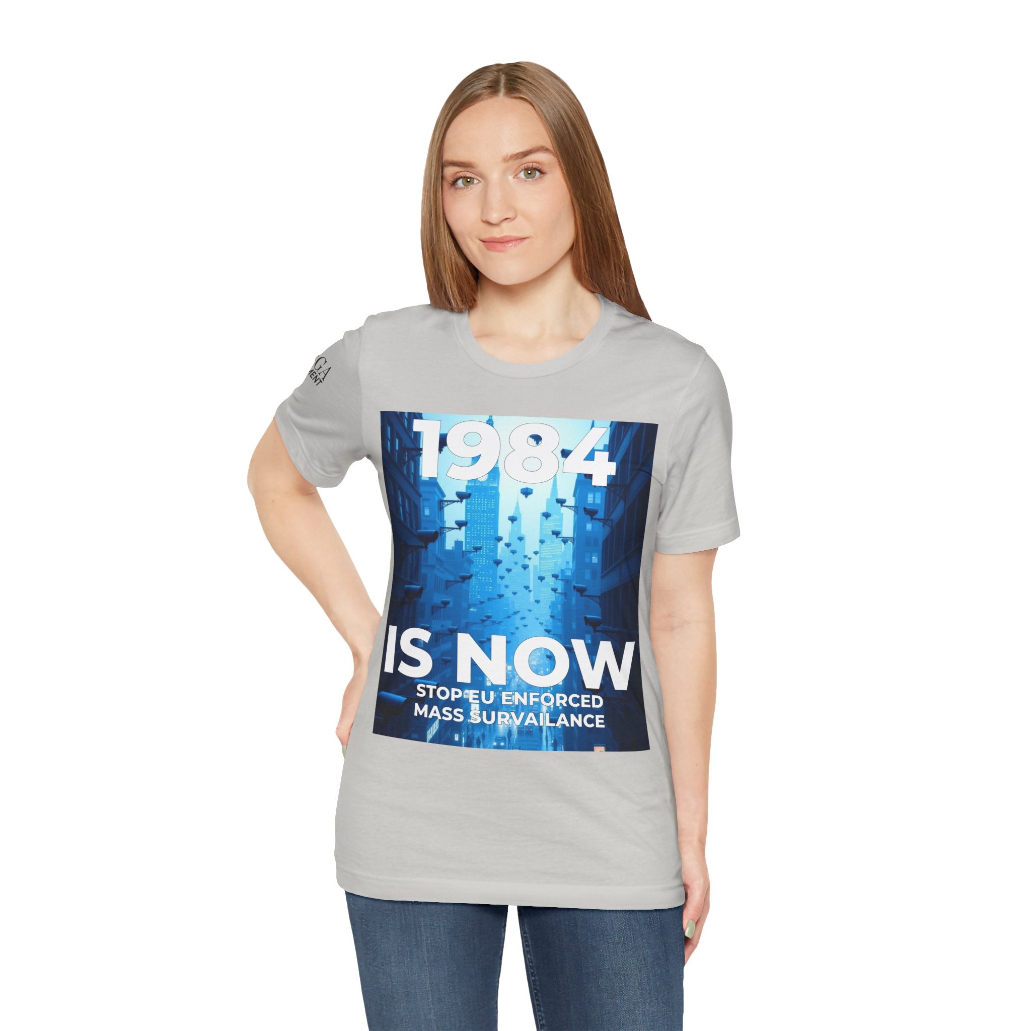 1984 Is Now Unisex Tee, Dystopian Theme Shirt, Statement Tee, Gift for Activists, Casual Everyday Wear, Comfortable Cotton T-Shirt - Mega Movement