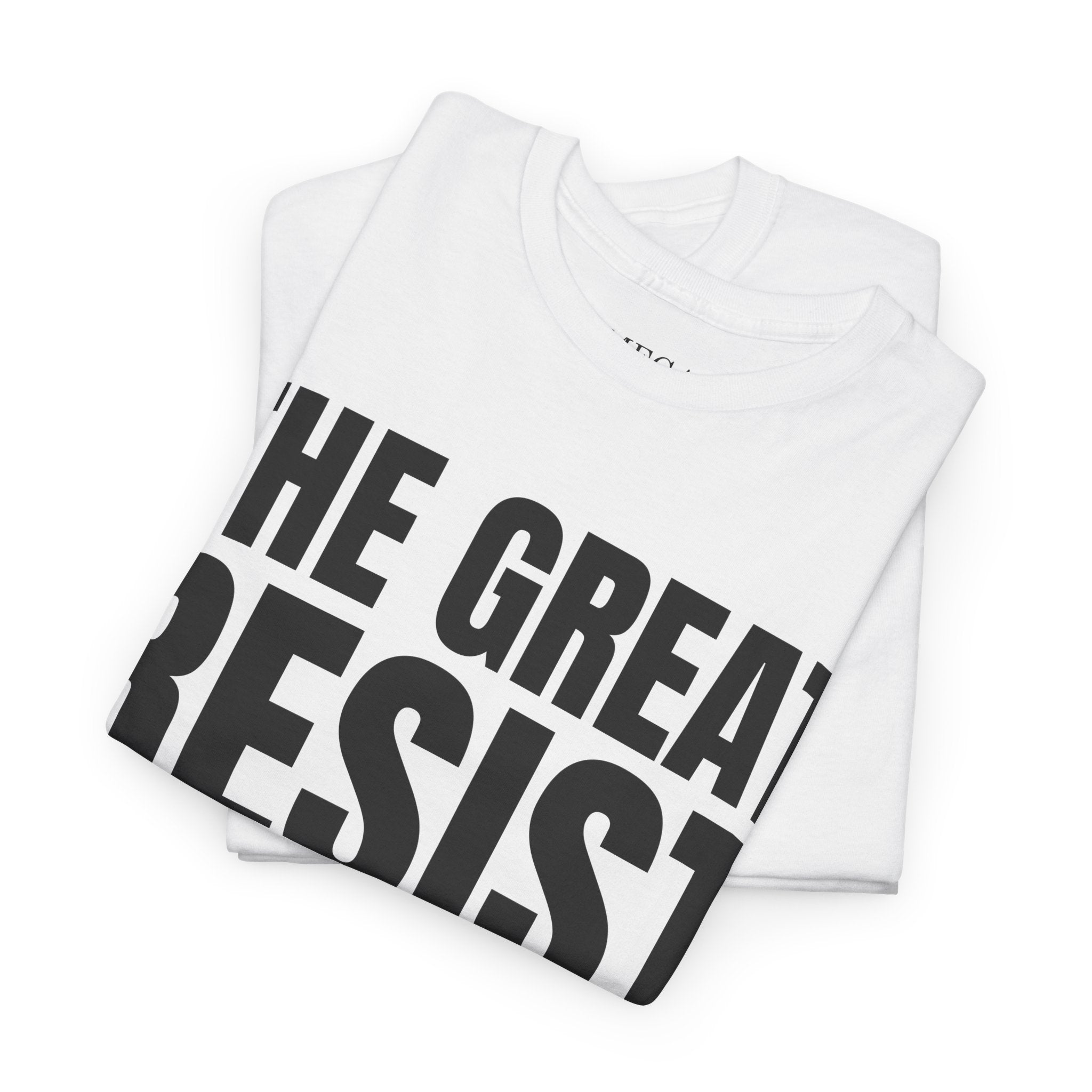 The Great Resist Casual Unisex Heavy Cotton Tee – Stand Against the W.E.F. Agenda - Mega Movement