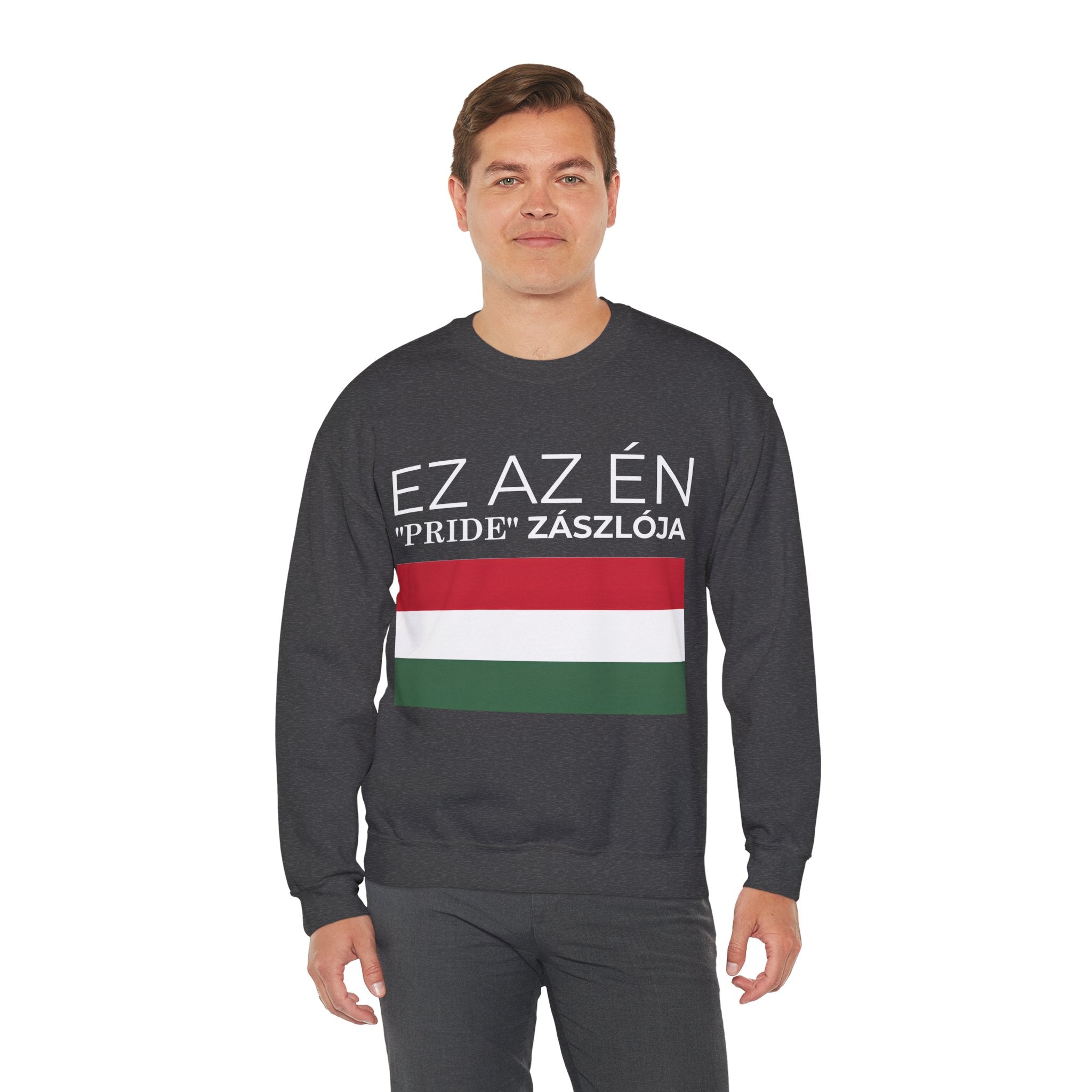 Hungarian Pride Flag Sweatshirt, Cozy Pride Apparel, Unisex Crewneck - Mega Movement