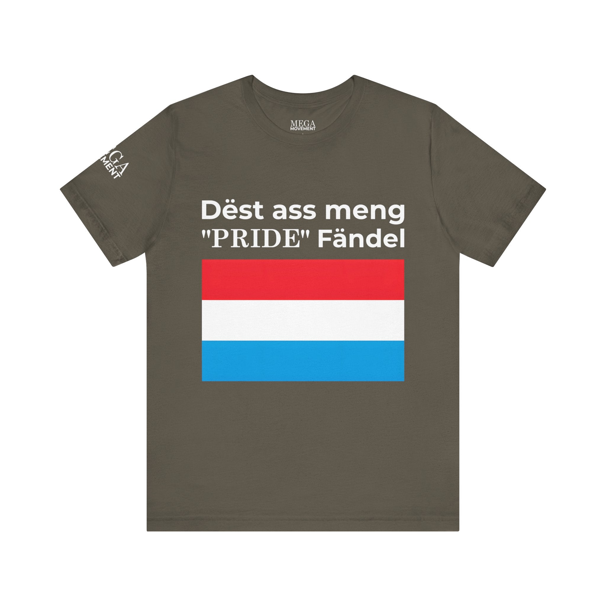 Luxembourg Pride Flag Unisex Tee, Patriotic Pride, Casual Wear, Unisex Shirt - Mega Movement