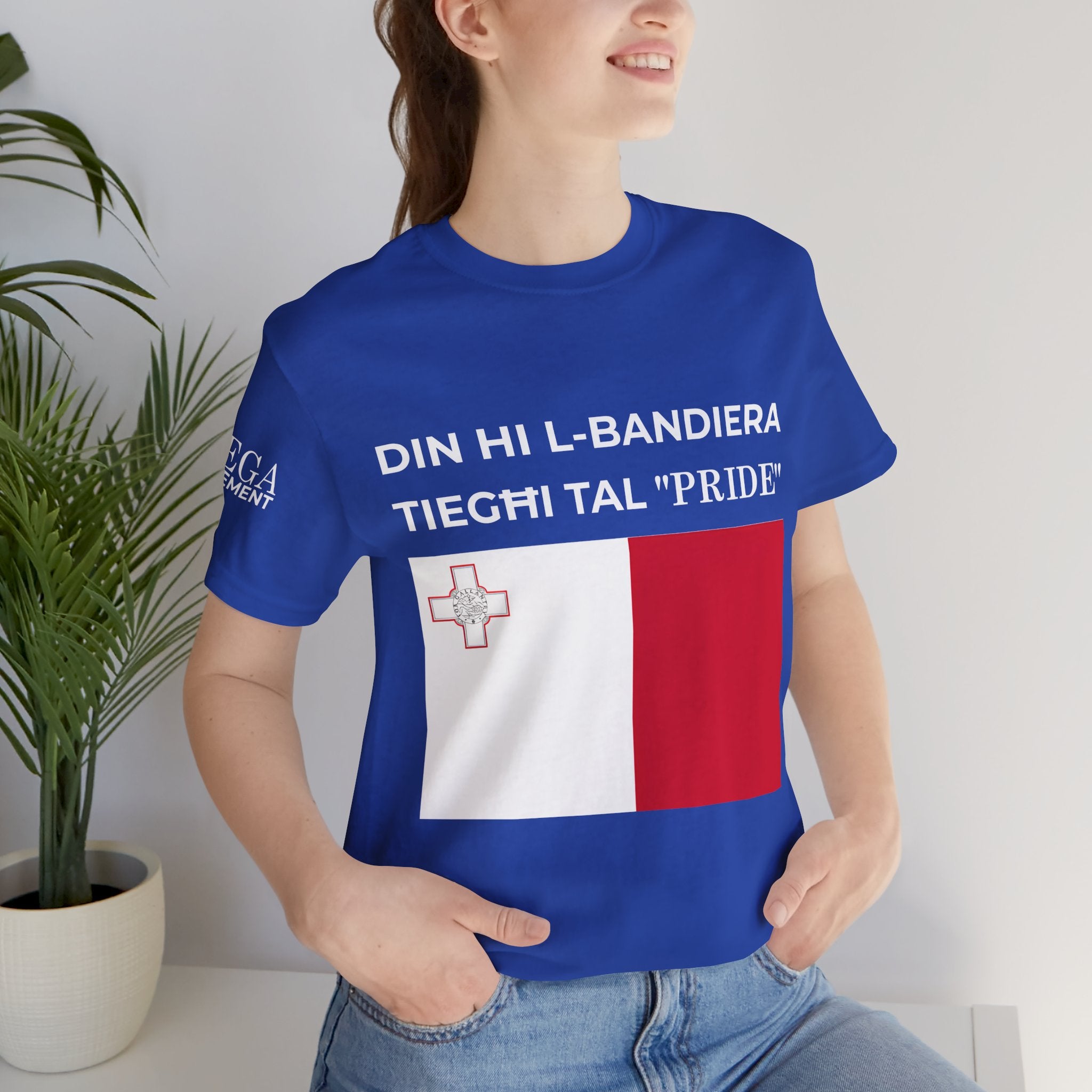Malta Pride T-Shirt | Unisex Jersey Tee Pride Marches, and Everyday Wear - Mega Movement