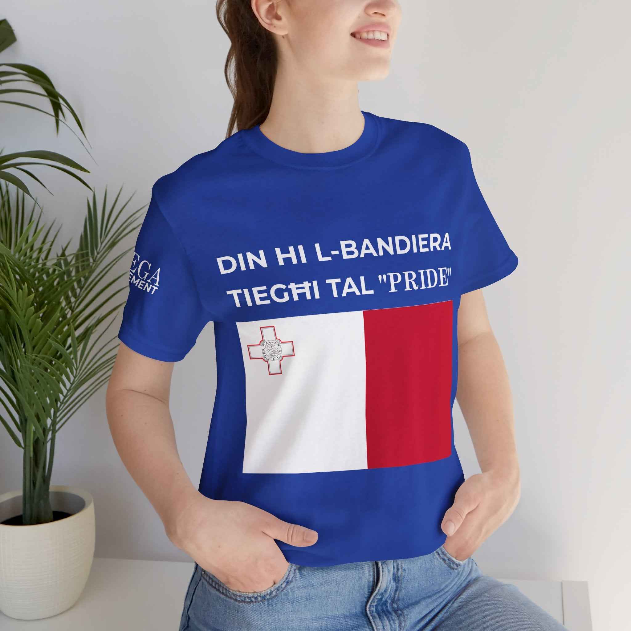 Malta Pride T-Shirt | Unisex Jersey Tee Pride Marches, and Everyday Wear