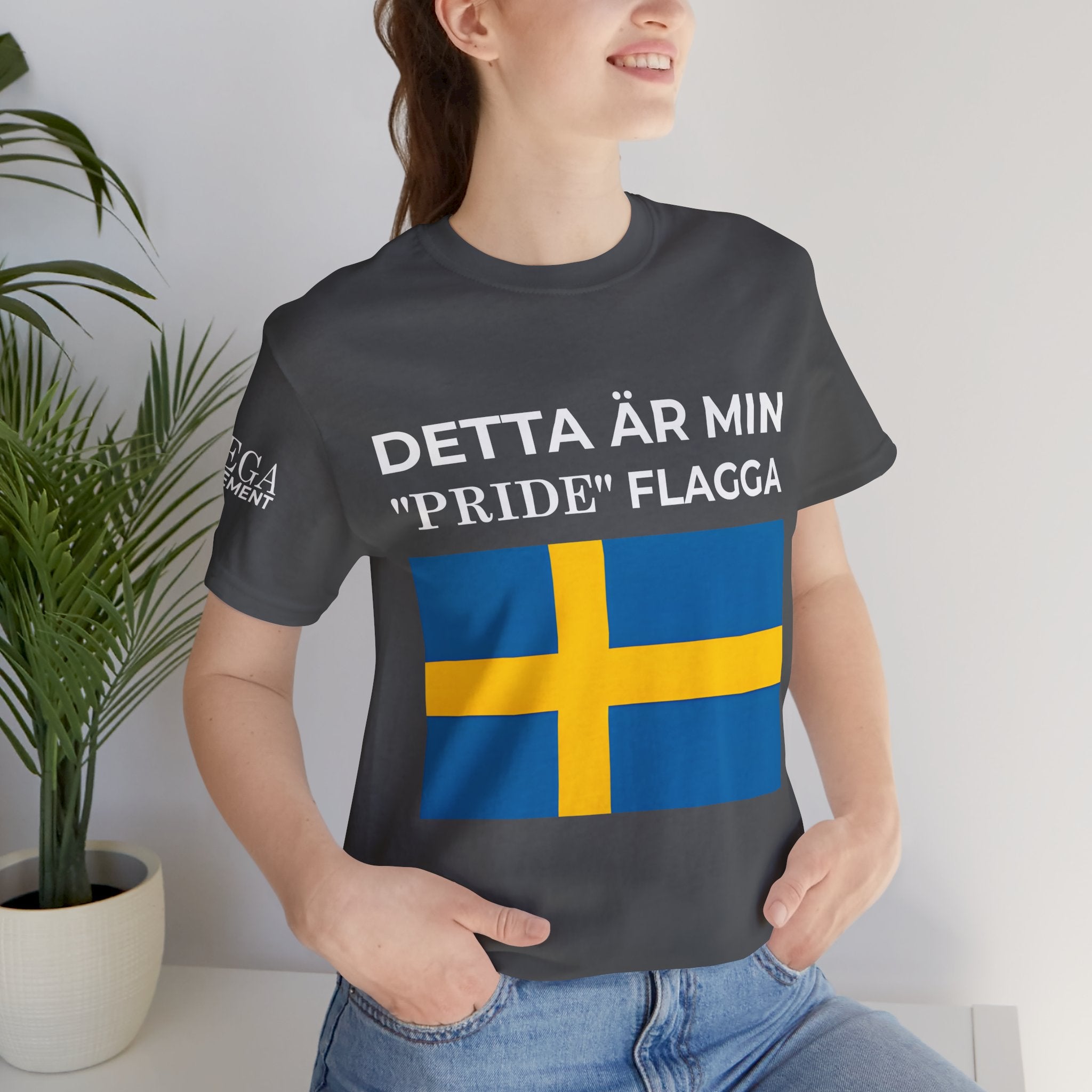 Swedish Flag Unisex Jersey Tee, Casual T-Shirt, Gifts for Sweden Lovers, Summer Style, Travel Apparel, National Day Wear - Mega Movement