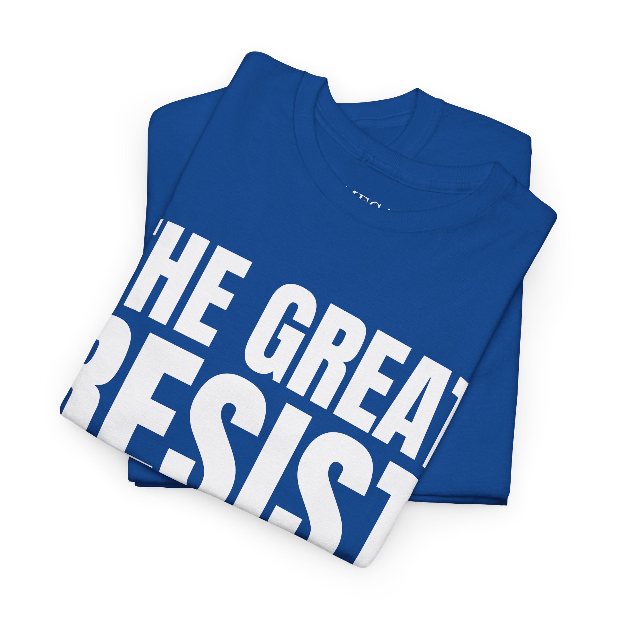 The Great Resist Casual Unisex Heavy Cotton Tee – Stand Against the W.E.F. Agenda - Mega Movement
