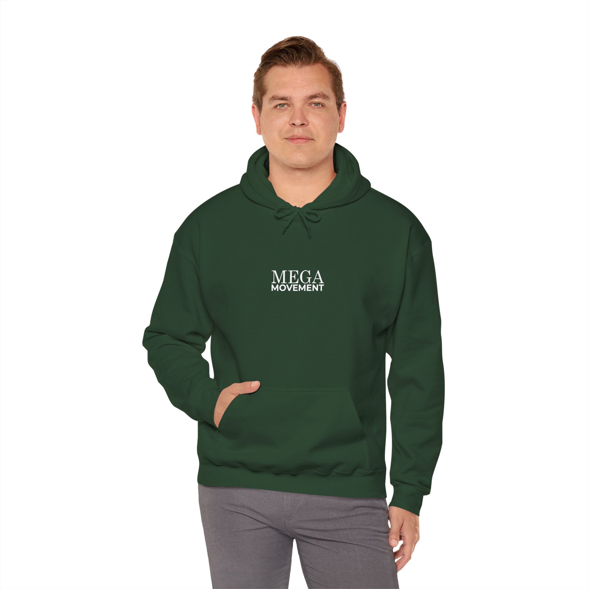 Mega Movement 1984 IS Now Unisex Heavy Blend Hoodie | Cozy Streetwear for Activists, Ideal for Gifts, Protest Wear, Casual Style, Comfy Fashion - Mega Movement