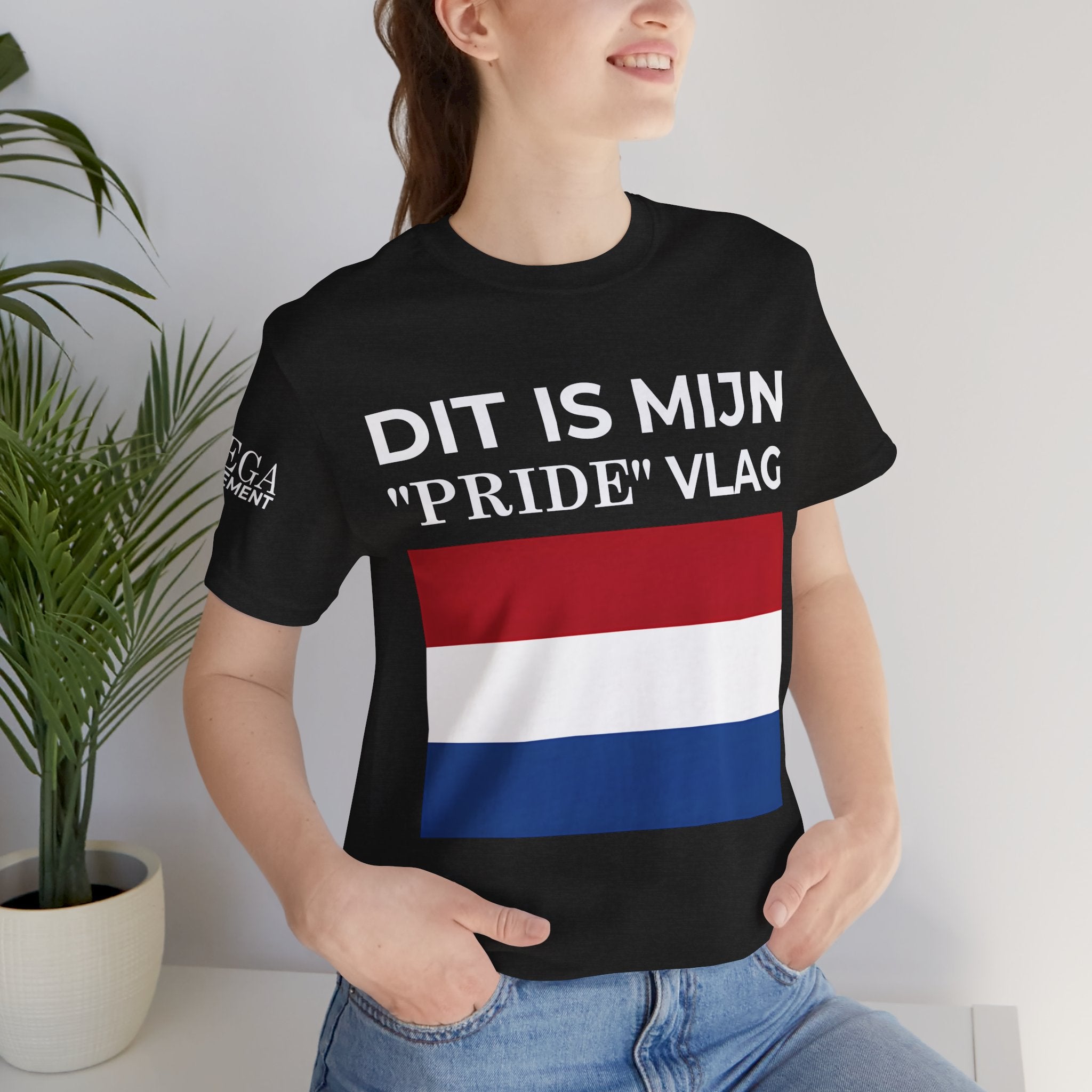 Netherlands Pride Flag Unisex Tee, Patriotic Apparel, Short Sleeve T-Shirt - Mega Movement