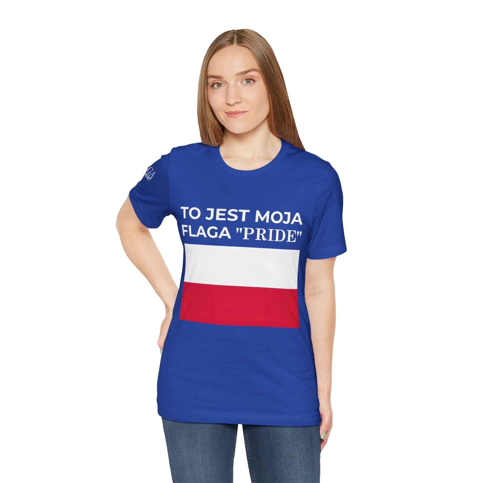 Poland Pride Flag Unisex Tee, Patriotic Pride Shirt, Short Sleeve T-Shirt, Gifts for Allies, Celebratory Apparel, Statement Tee