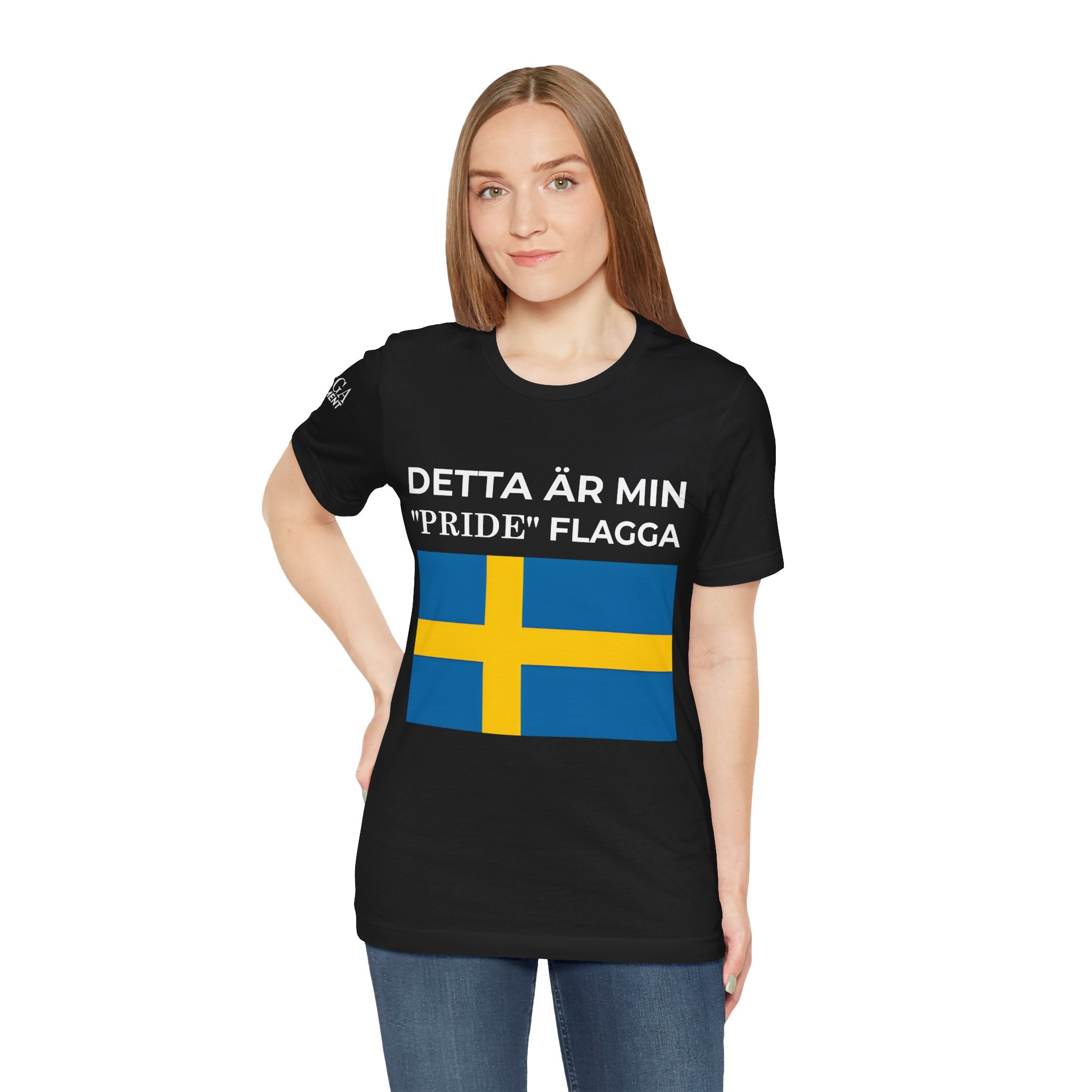 Swedish Flag Unisex Jersey Tee, Casual T-Shirt, Gifts for Sweden Lovers, Summer Style, Travel Apparel, National Day Wear - Mega Movement