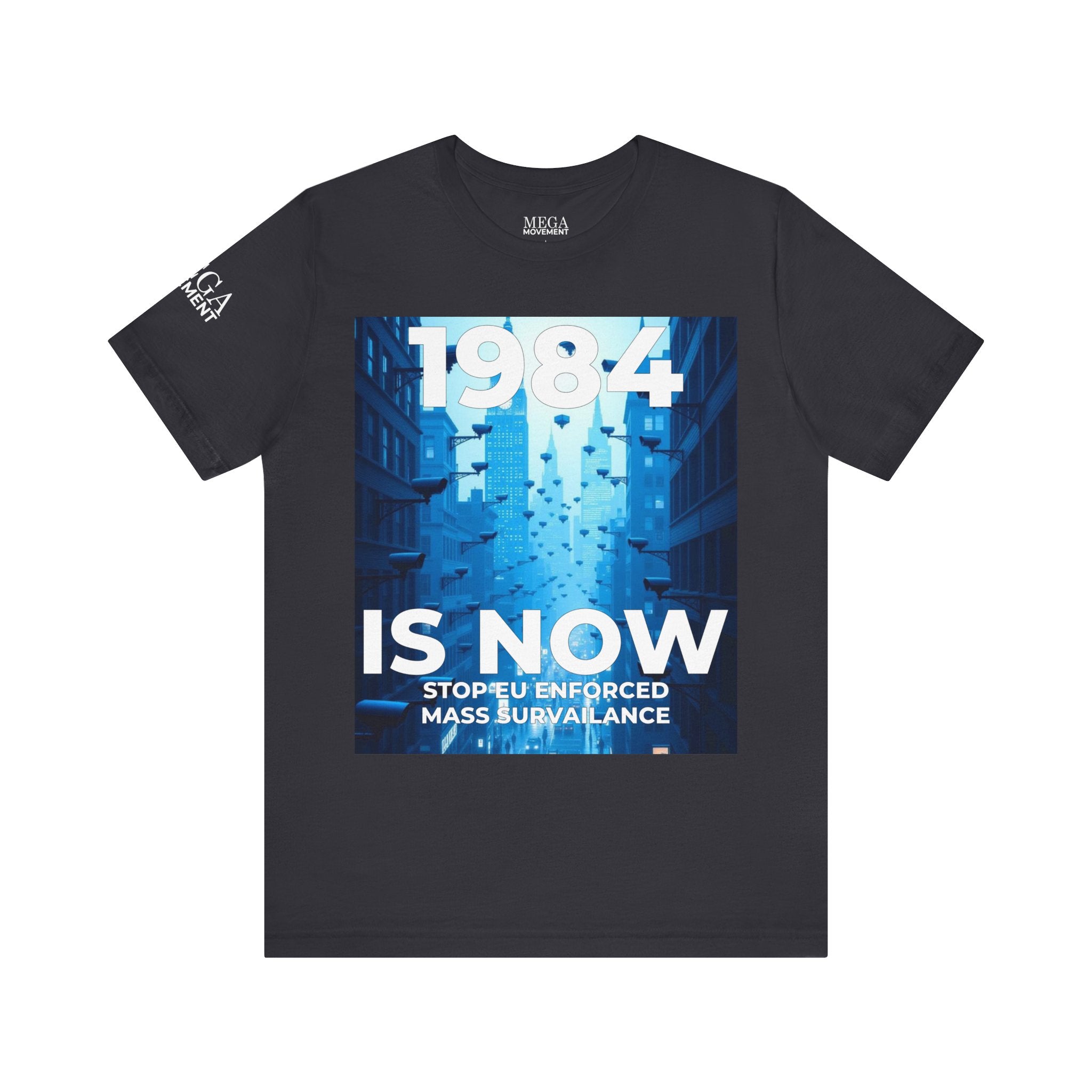 Dystopian Theme Shirt, Statement Tee, Gift for Activists, Casual Everyday Wear - Mega Movement