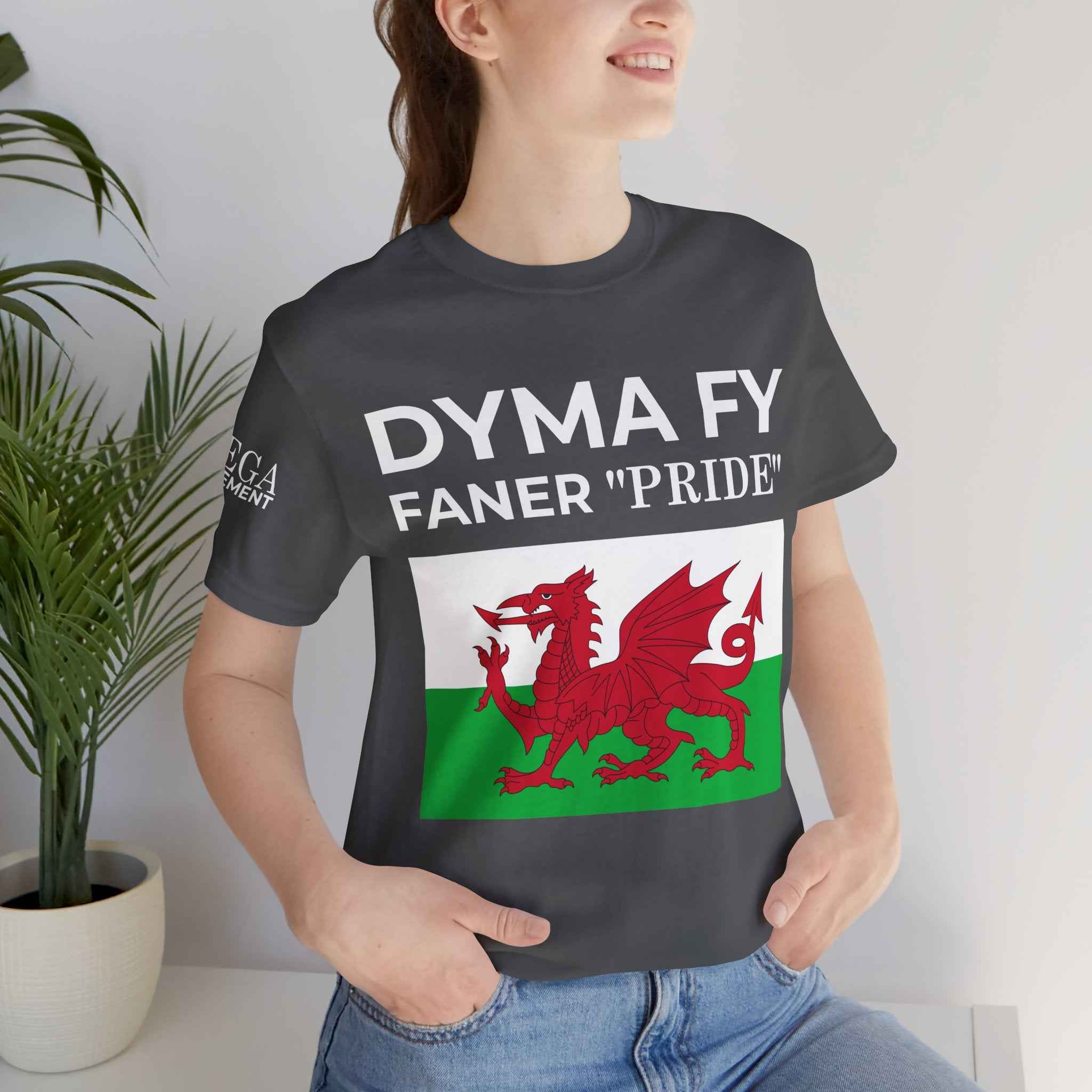 Welsh Pride Unisex Tee, Comfortable Graphic T-shirt, Casual Wear, Gift for Dragon Lovers, Birthday Present, St. David's Day Top