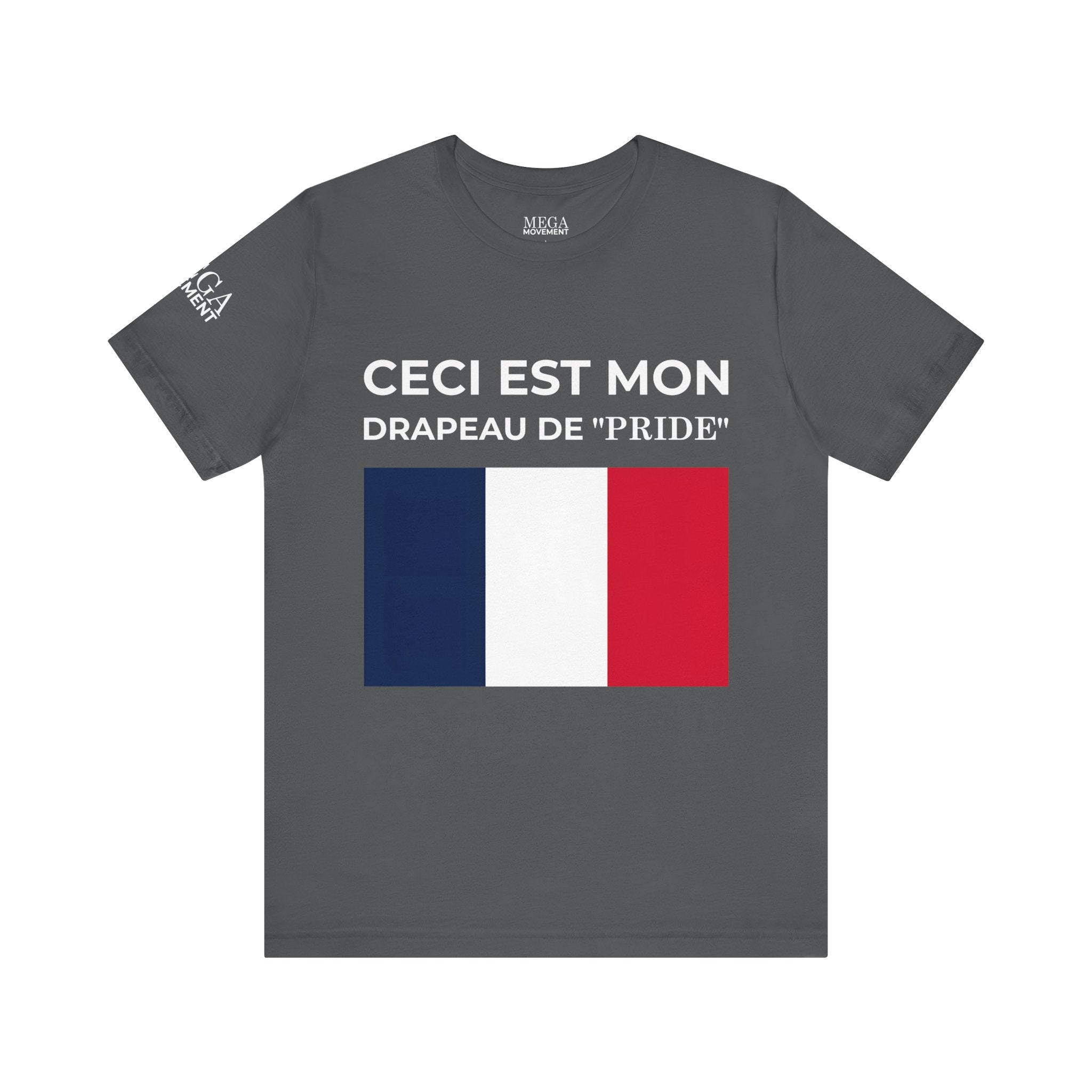 France Pride Flag Unisex Tee, Patriotic Fashion, Summer T-Shirt, Gift for Events, Casual Wear, France Pride Shirt - Mega Movement
