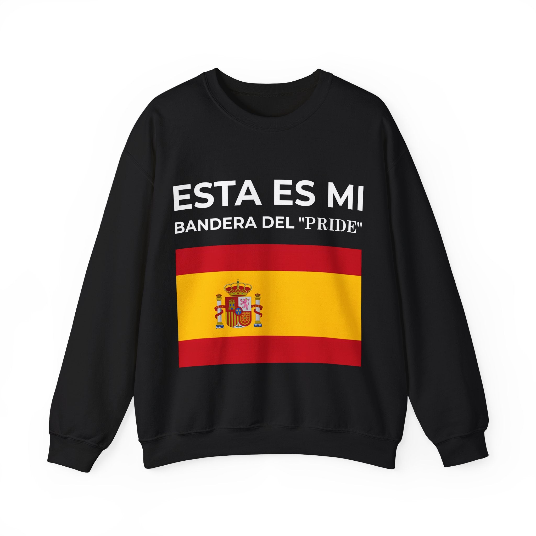 Spanish Flag Crewneck Sweatshirt, Cozy Unisex Sweatshirt, Spain Pride Apparel, Gift for Travelers, Casual Streetwear - Mega Movement