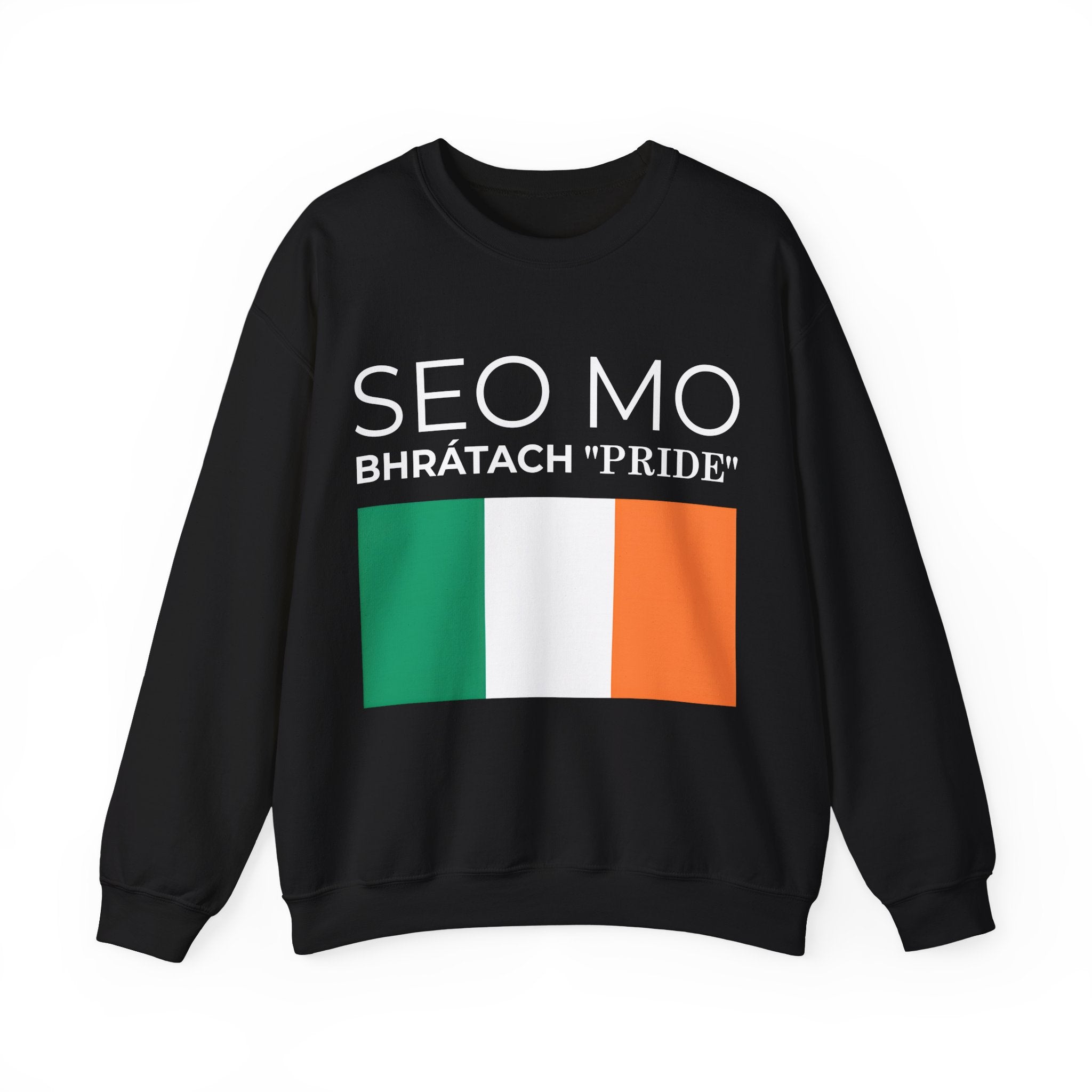 Irish Pride Crewneck Sweatshirt - Irish Flag, Unisex Graphic Pullover, St. Patrick's Day Gift, Comfortable Streetwear - Mega Movement
