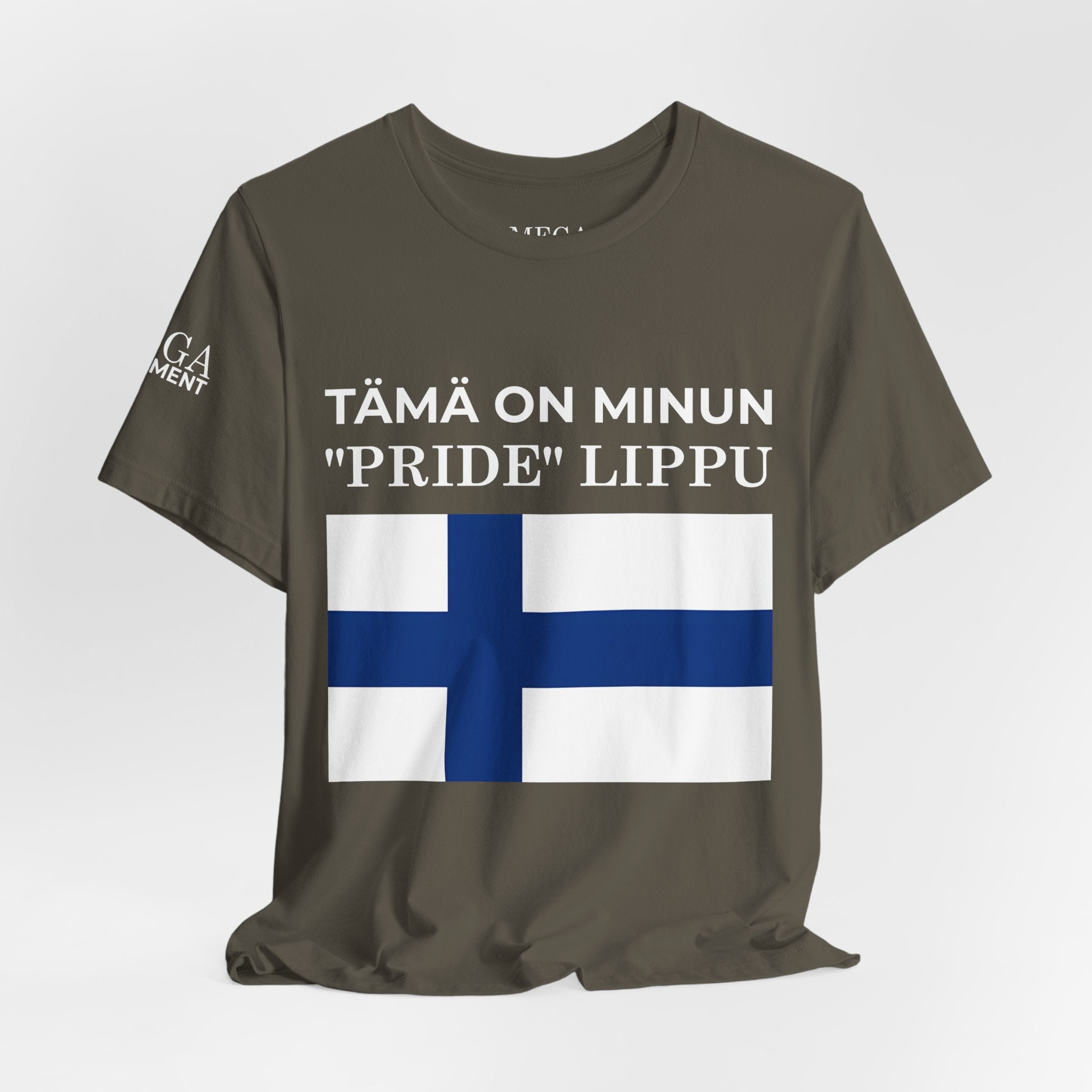 Finland Pride Flag Tee, Unisex Jersey T-Shirt for Patriot Pride, Finnish Pride Apparel, Comfortable Casual Wear, Statement Clothing - Mega Movement