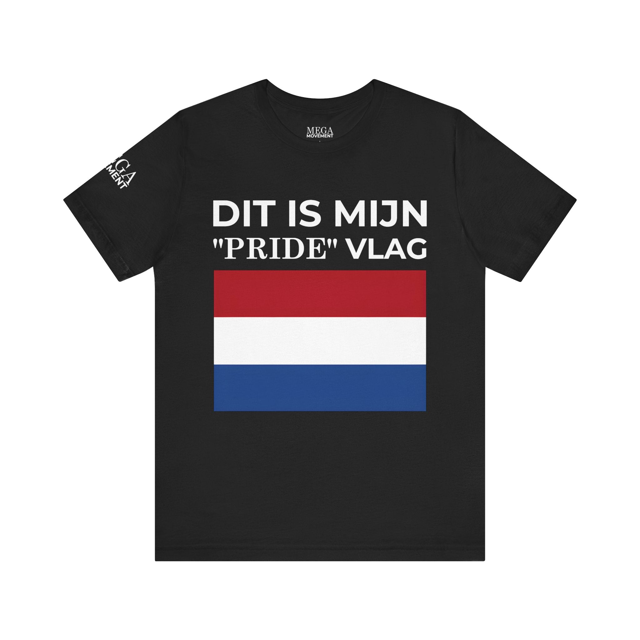 Netherlands Pride Flag Unisex Tee, Patriotic Apparel, Short Sleeve T-Shirt - Mega Movement