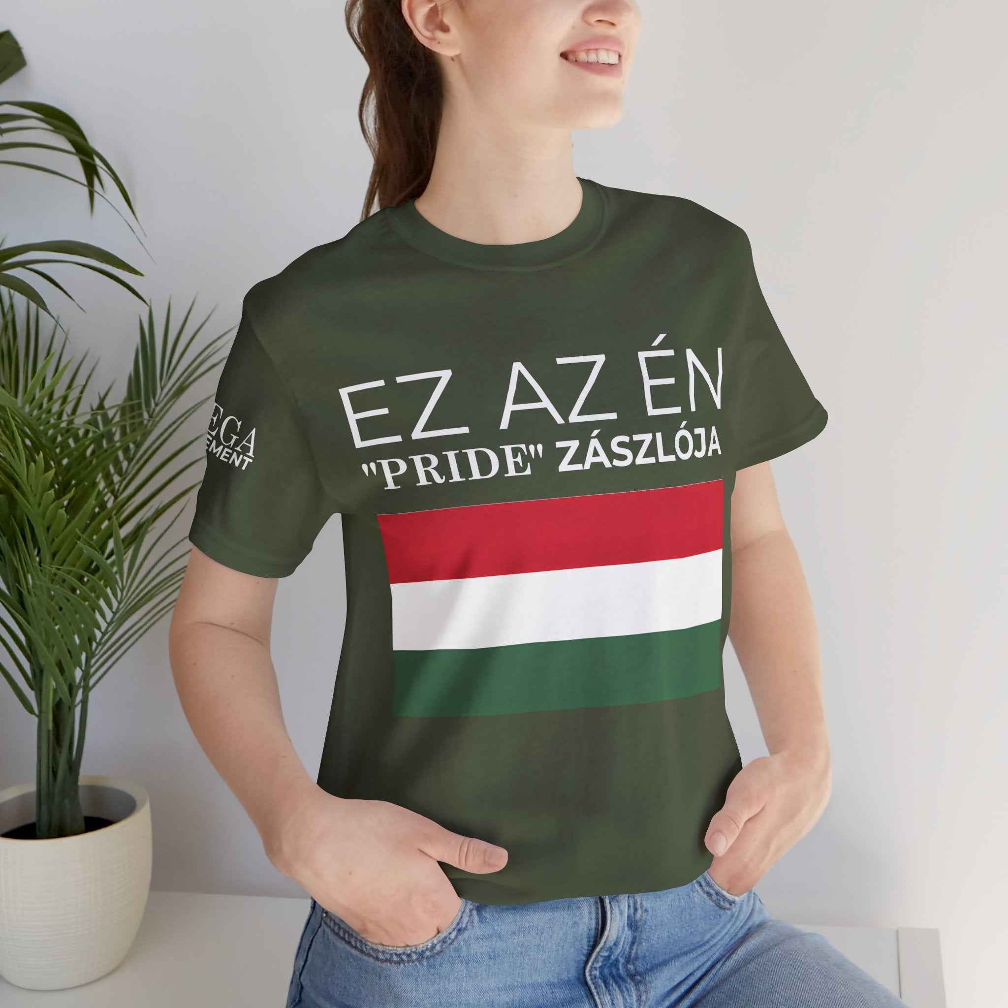 Hungary Pride Flag Tee | Unisex Jersey Short Sleeve Tee, Patriot Apparel, Festival Outfit, Statement Shirt, Hungary Pride Clothing, Gift for Activists