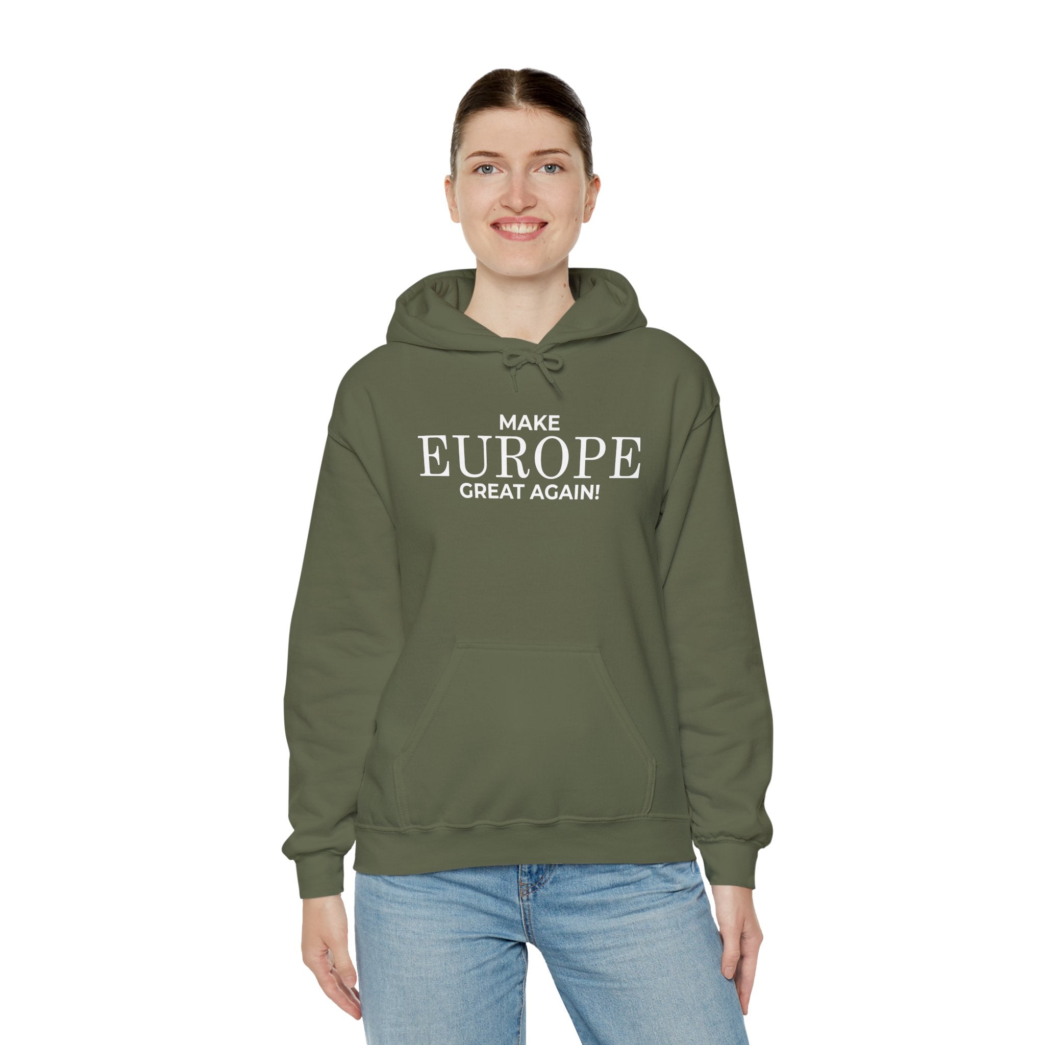 Make Europe Great Again Cozy Unisex Hoodie for Everyday Comfort, Casual Streetwear, Birthday Gift, Holiday Layers, Stylish Loungewear - Mega Movement