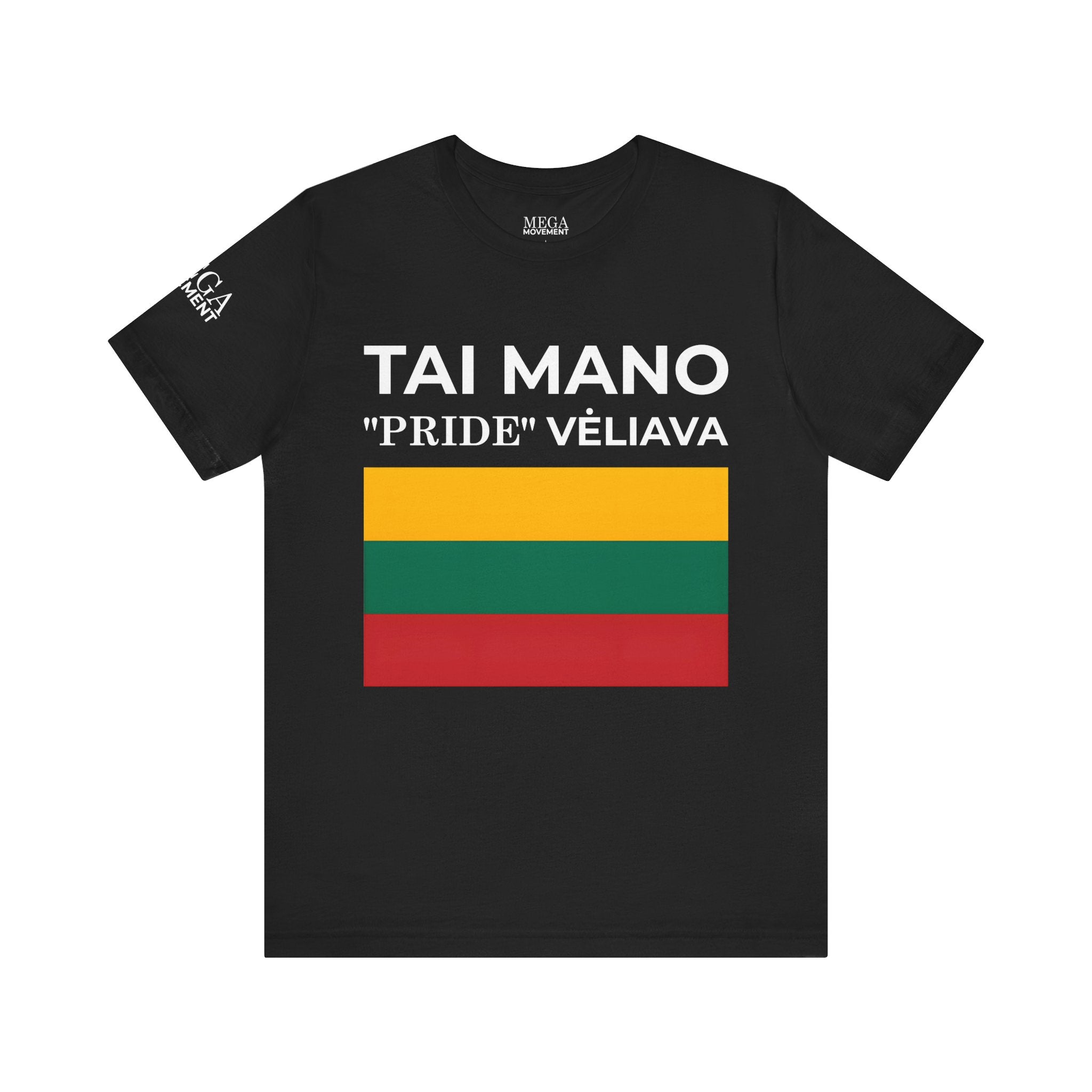 Lithuanian Pride Graphic Tee, Unisex Jersey Shirt, Patriot Apparel - Mega Movement