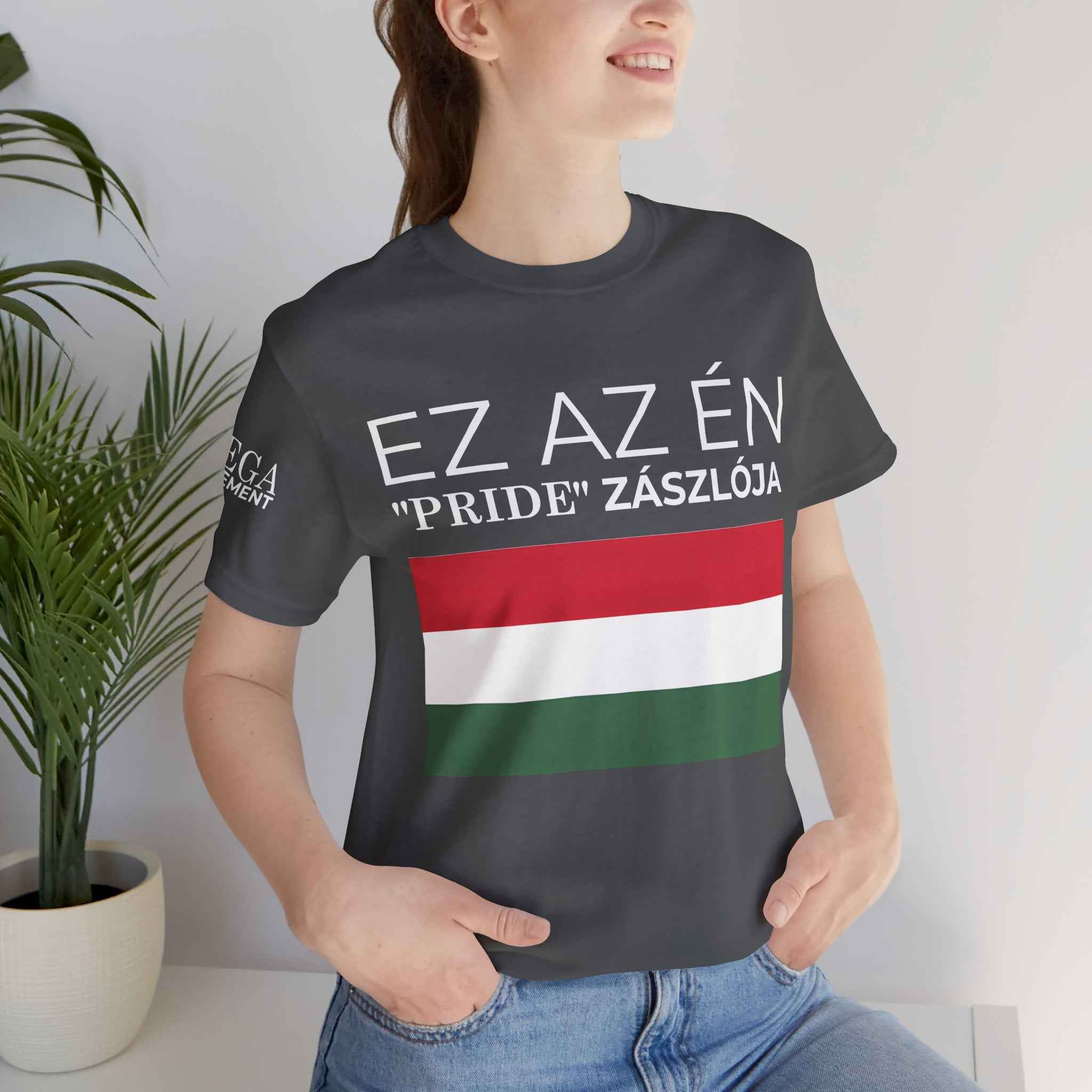 Hungary Pride Flag Tee | Unisex Jersey Short Sleeve Tee, Patriot Apparel, Festival Outfit, Statement Shirt, Hungary Pride Clothing, Gift for Activists