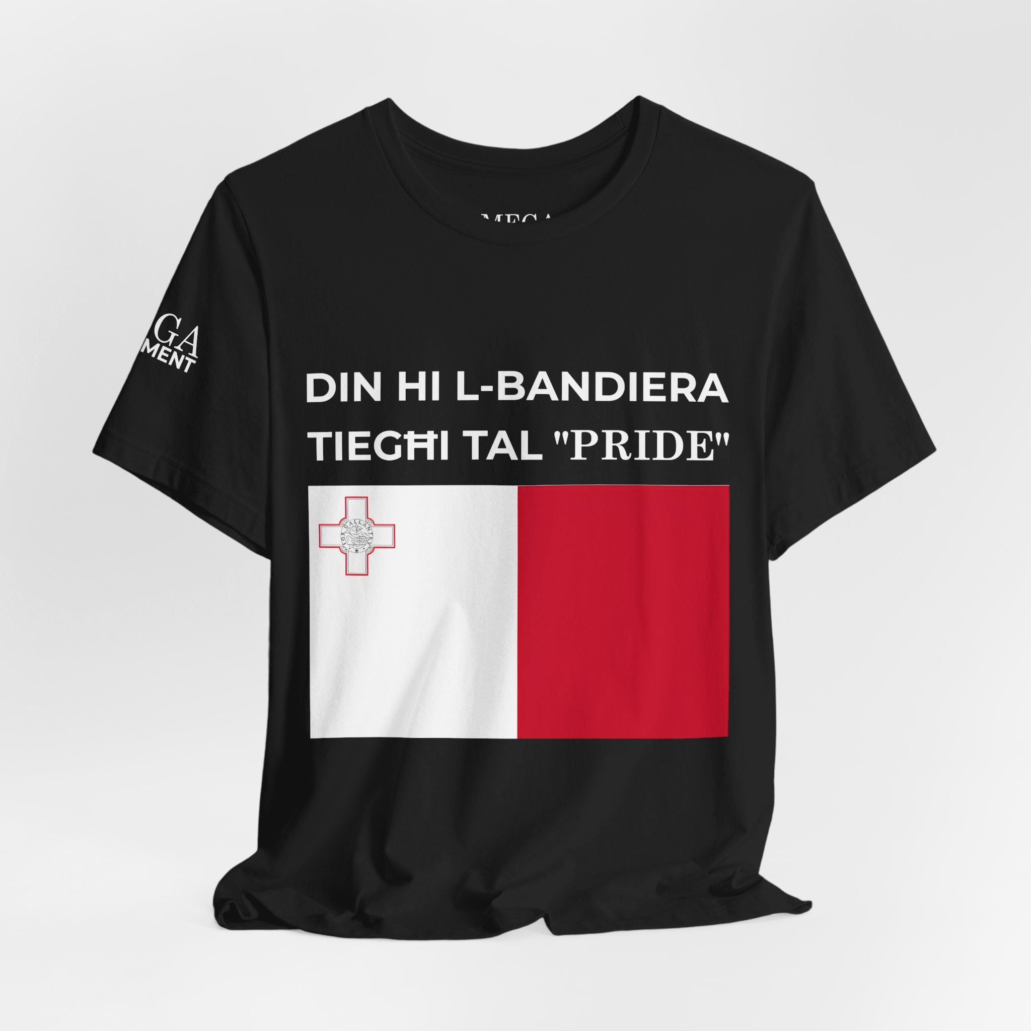 Malta Pride T-Shirt | Unisex Jersey Tee Pride Marches, and Everyday Wear - Mega Movement
