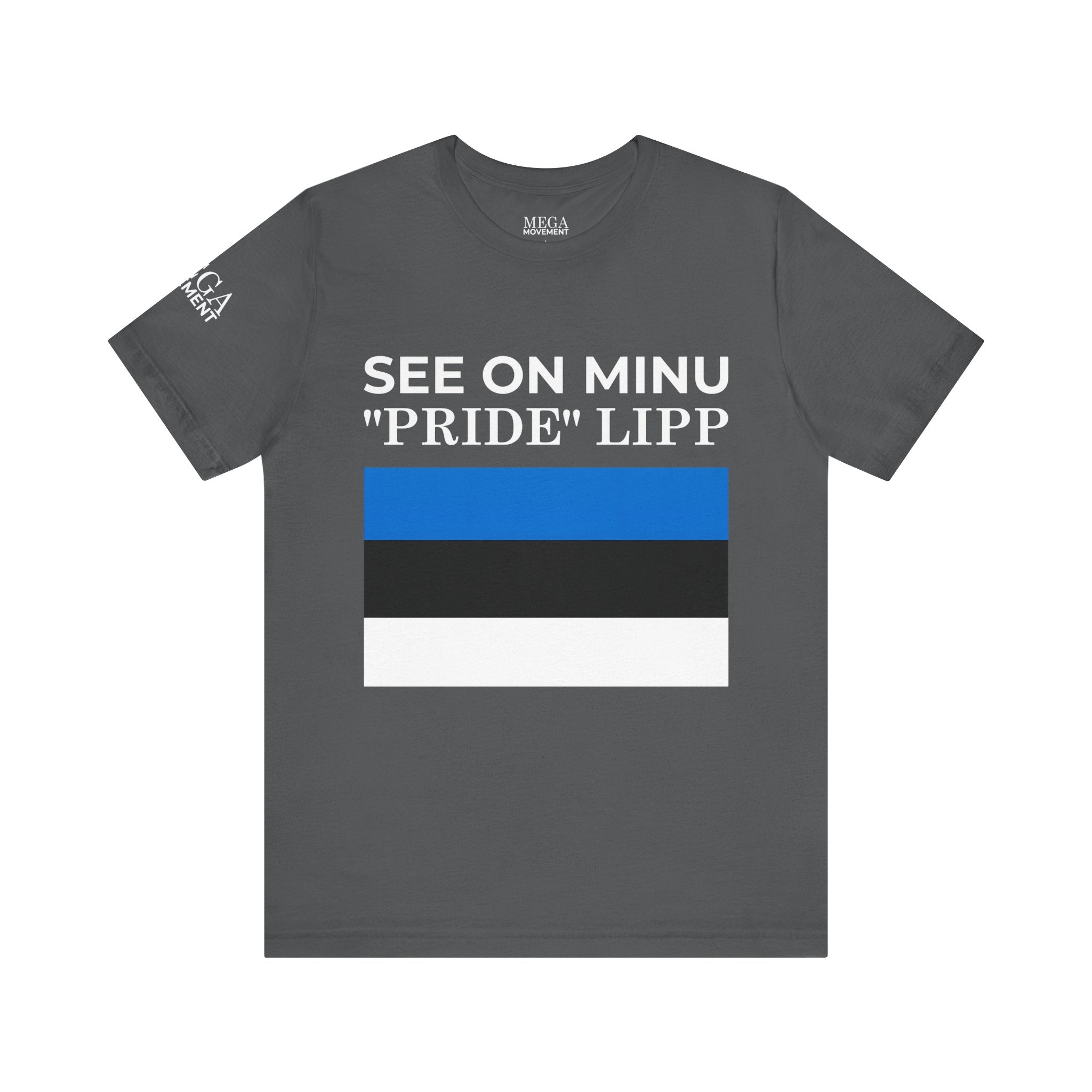 Estonian Flag Unisex Tee, Cool Casual Wear, Gift for Travelers, Estonia Pride Shirt, Independence Day Apparel, Summer Essential - Mega Movement