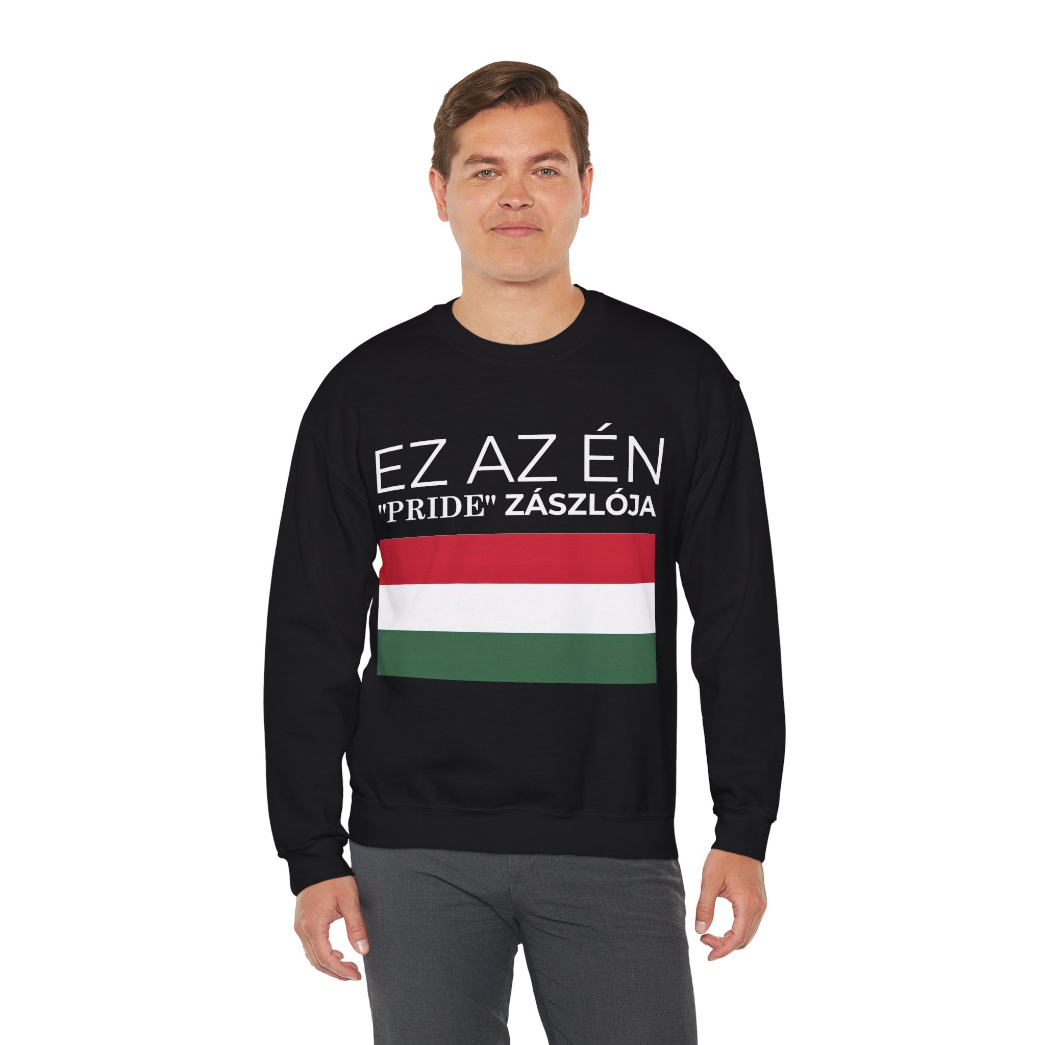 Hungarian Pride Flag Sweatshirt, Cozy Pride Apparel, Unisex Crewneck - Mega Movement