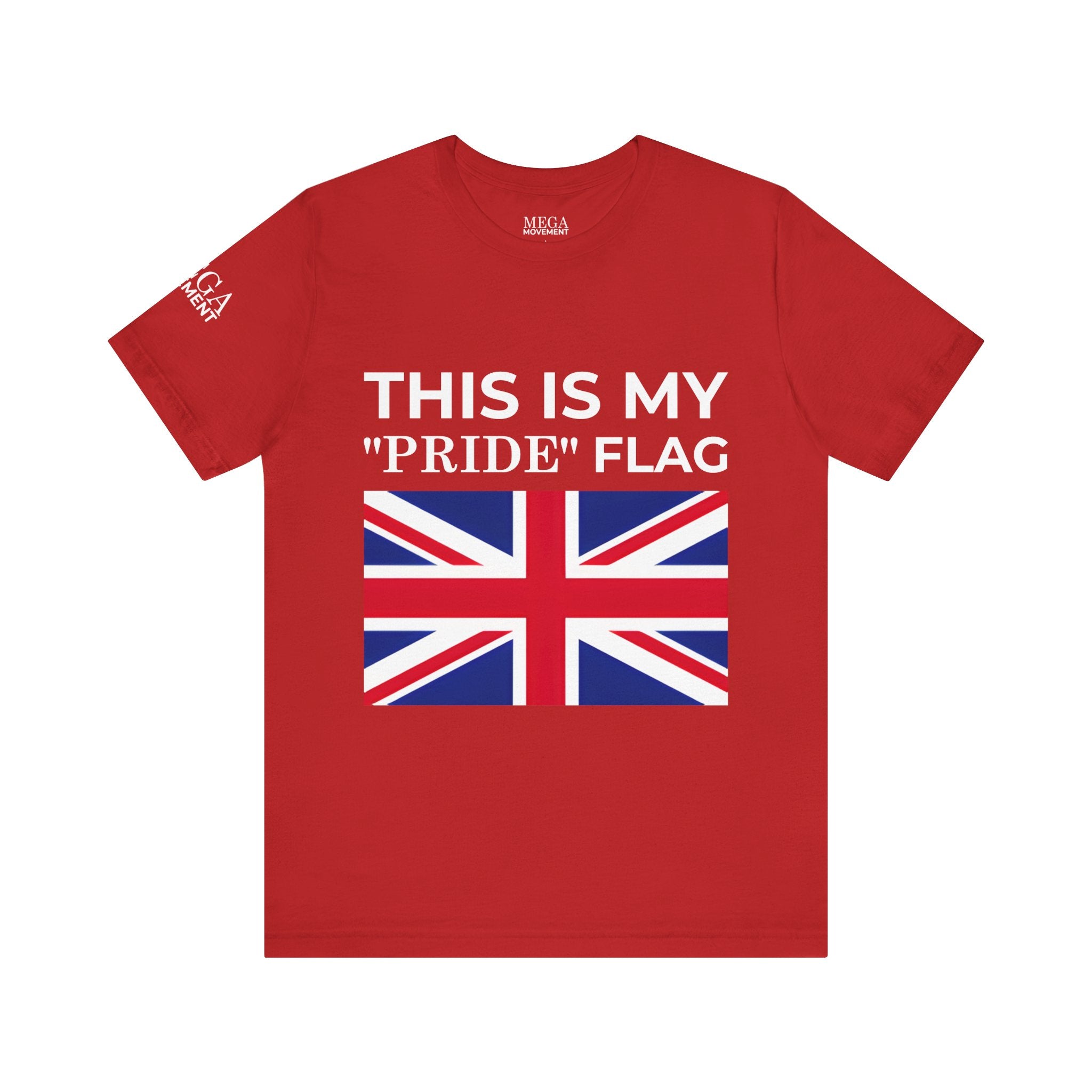 British Pride Flag Unisex Tee, Casual Wear, Daily Style - Mega Movement