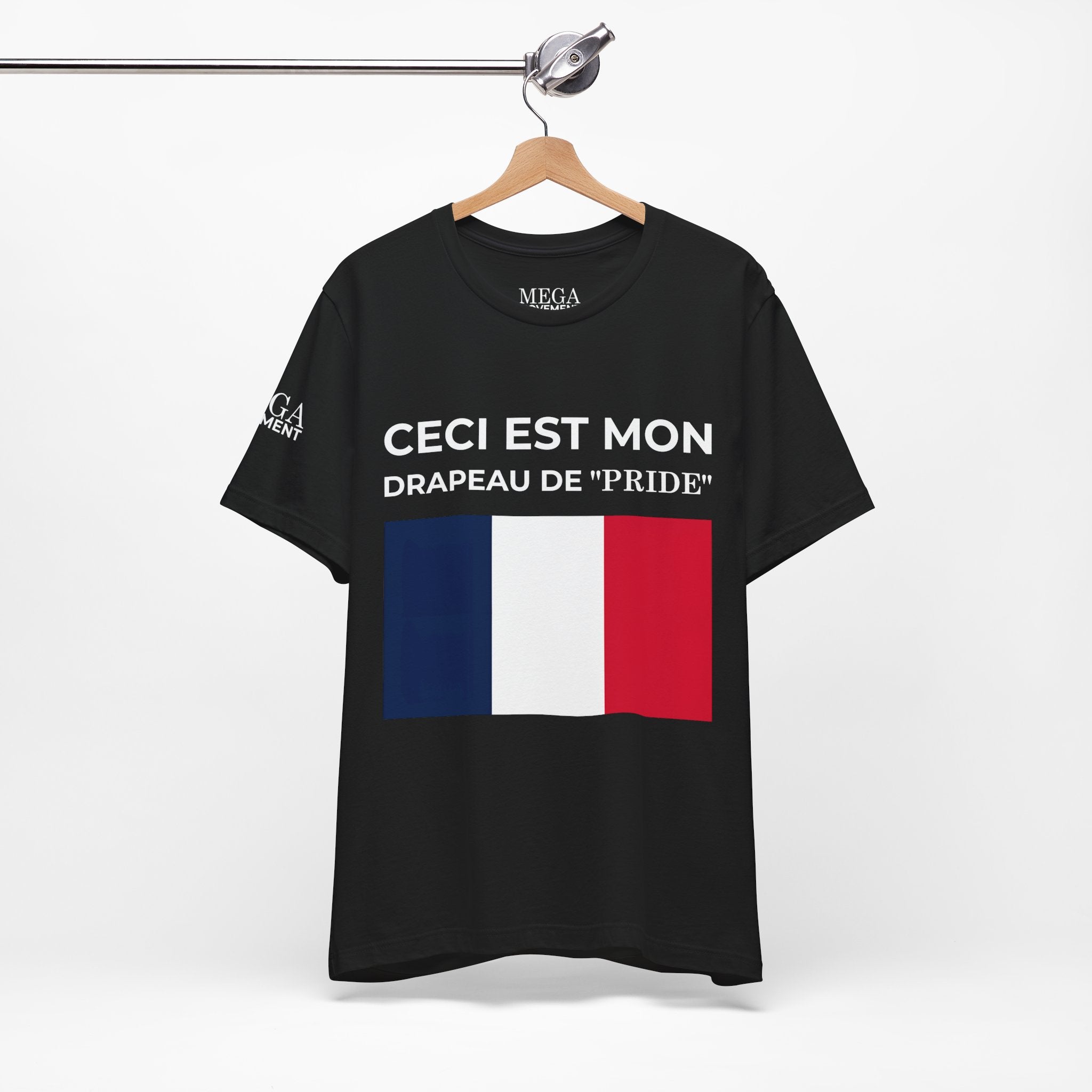 France Pride Flag Unisex Tee, Patriotic Fashion, Summer T-Shirt, Gift for Events, Casual Wear, France Pride Shirt - Mega Movement