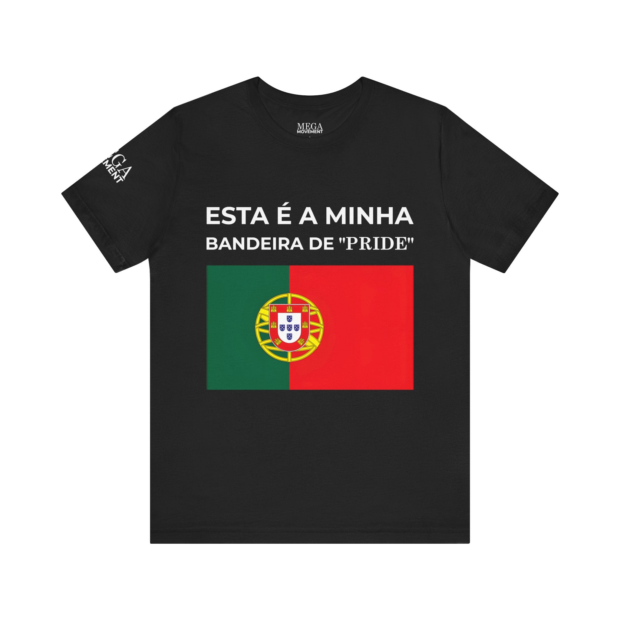 Portugal Pride Flag Tee, Portugal Pride Graphic Shirt, Comfortable Statement Apparel - Mega Movement