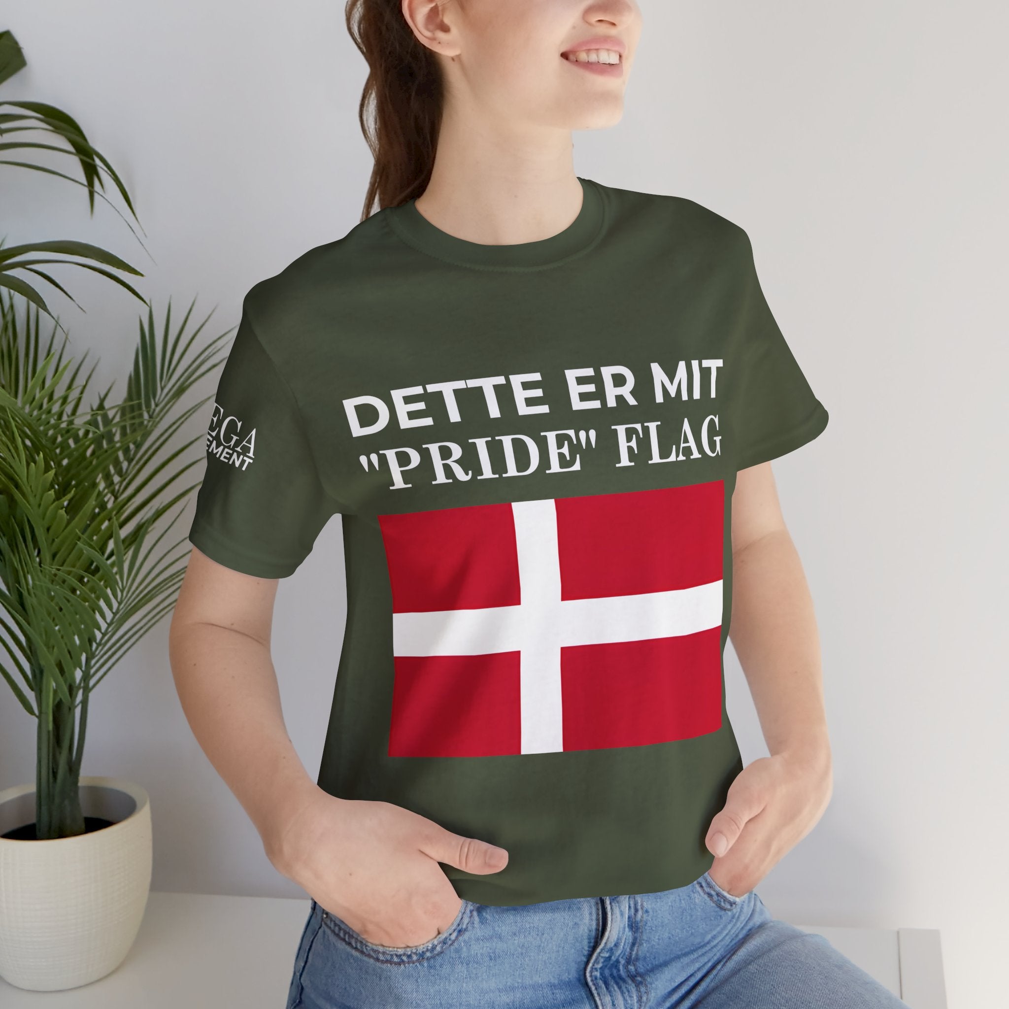 Denmark Pride Flag Unisex Tee - Celebrate Every Day, Patriotic Apparel, Gender Neutral Shirt, Casual Wear, Gift for Pride Month - Mega Movement