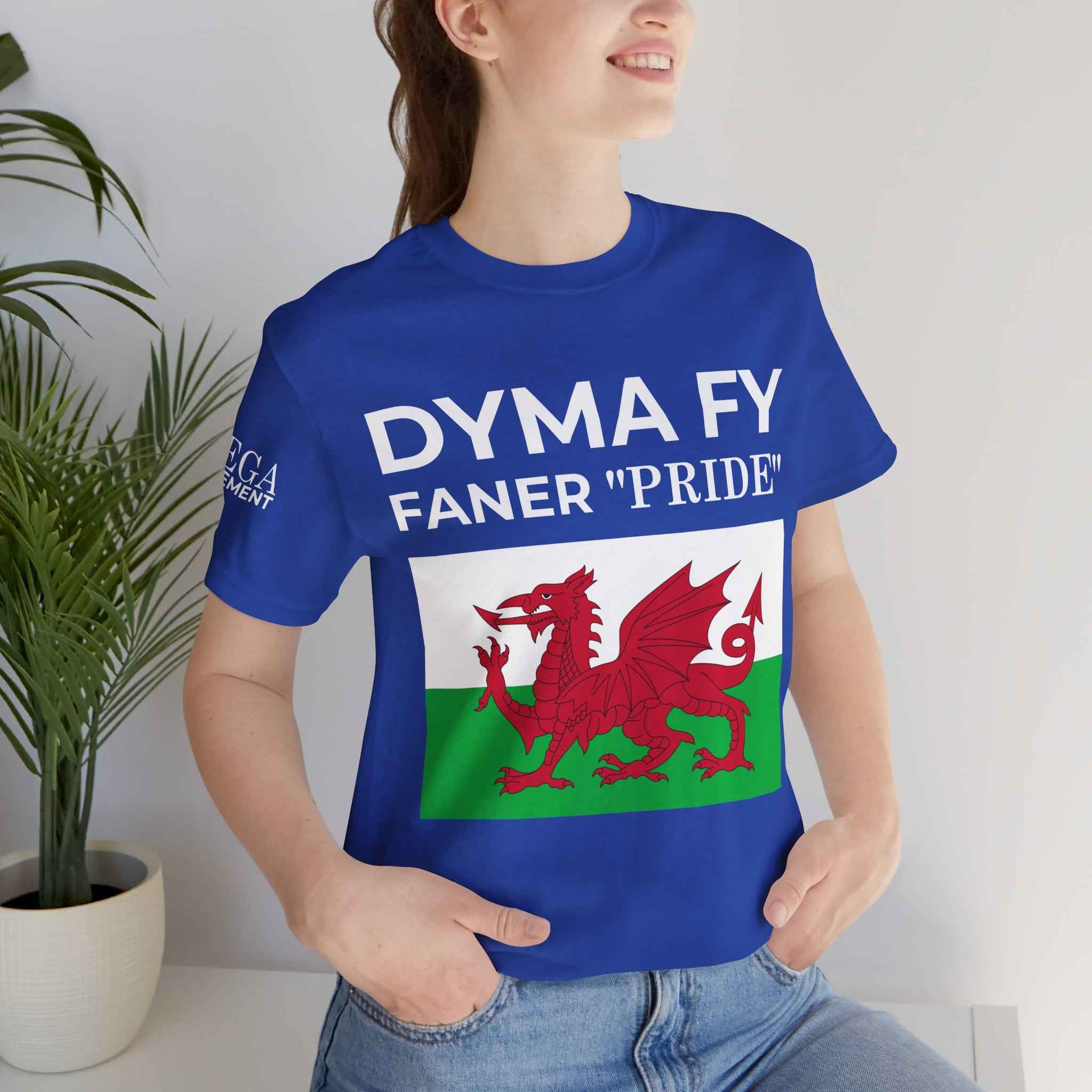 Welsh Pride Unisex Tee, Comfortable Graphic T-shirt, Casual Wear, Gift for Dragon Lovers, Birthday Present, St. David's Day Top