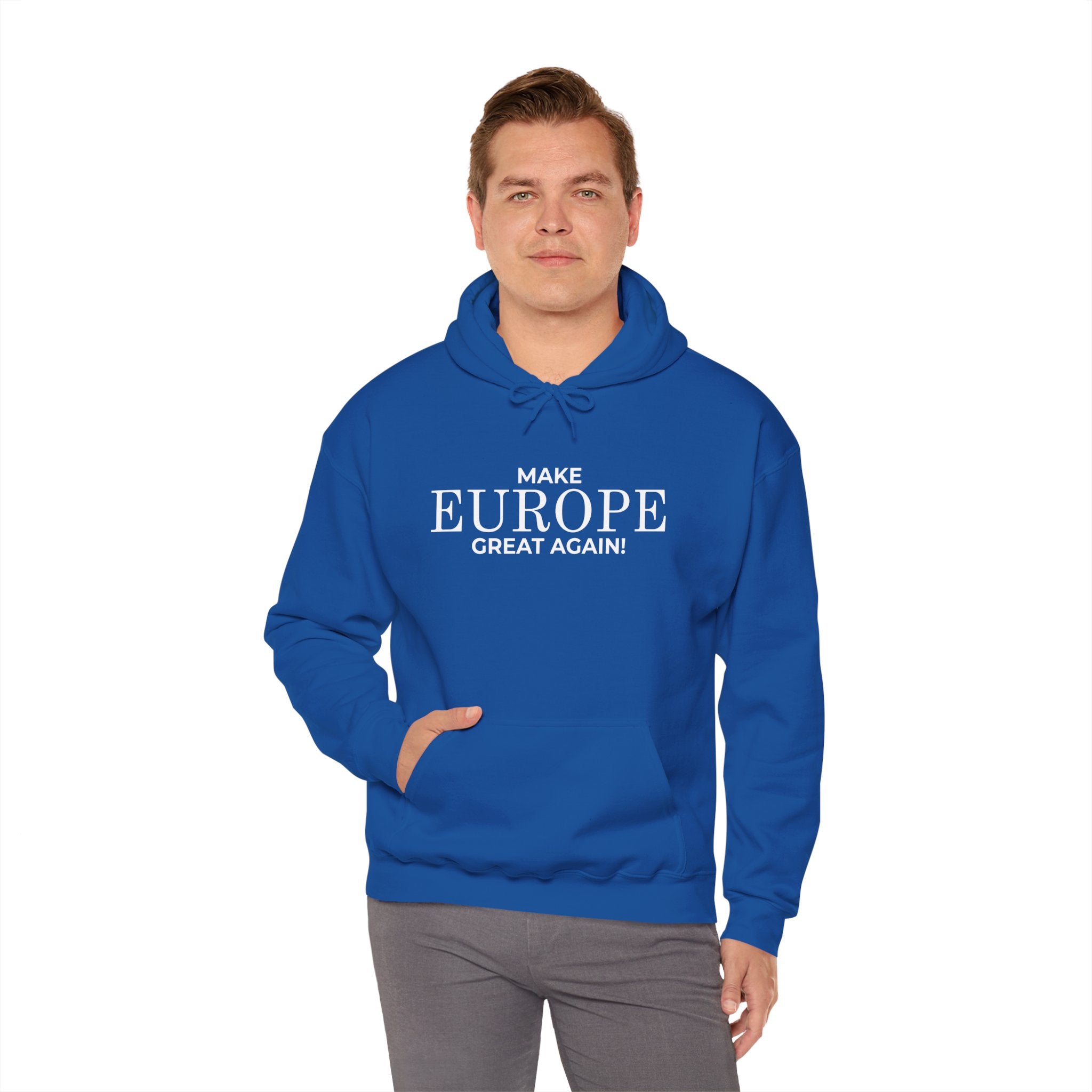 Make Europe Great Again Cozy Unisex Hoodie for Everyday Comfort, Casual Streetwear, Birthday Gift, Holiday Layers, Stylish Loungewear - Mega Movement