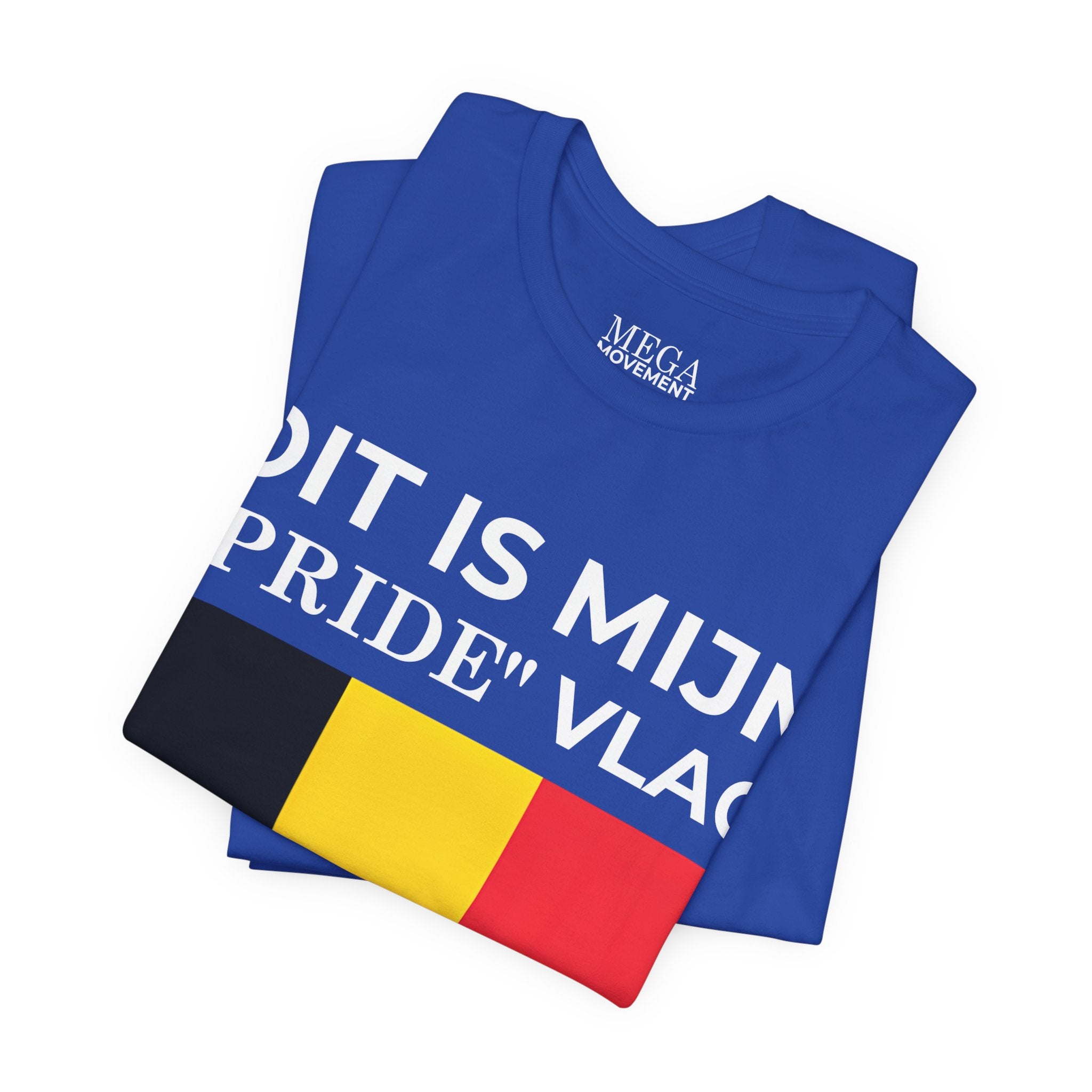 Belgian Pride Flag Unisex Tee - Celebrate Patriotism, Casual Wear, Gift for Allies - Mega Movement