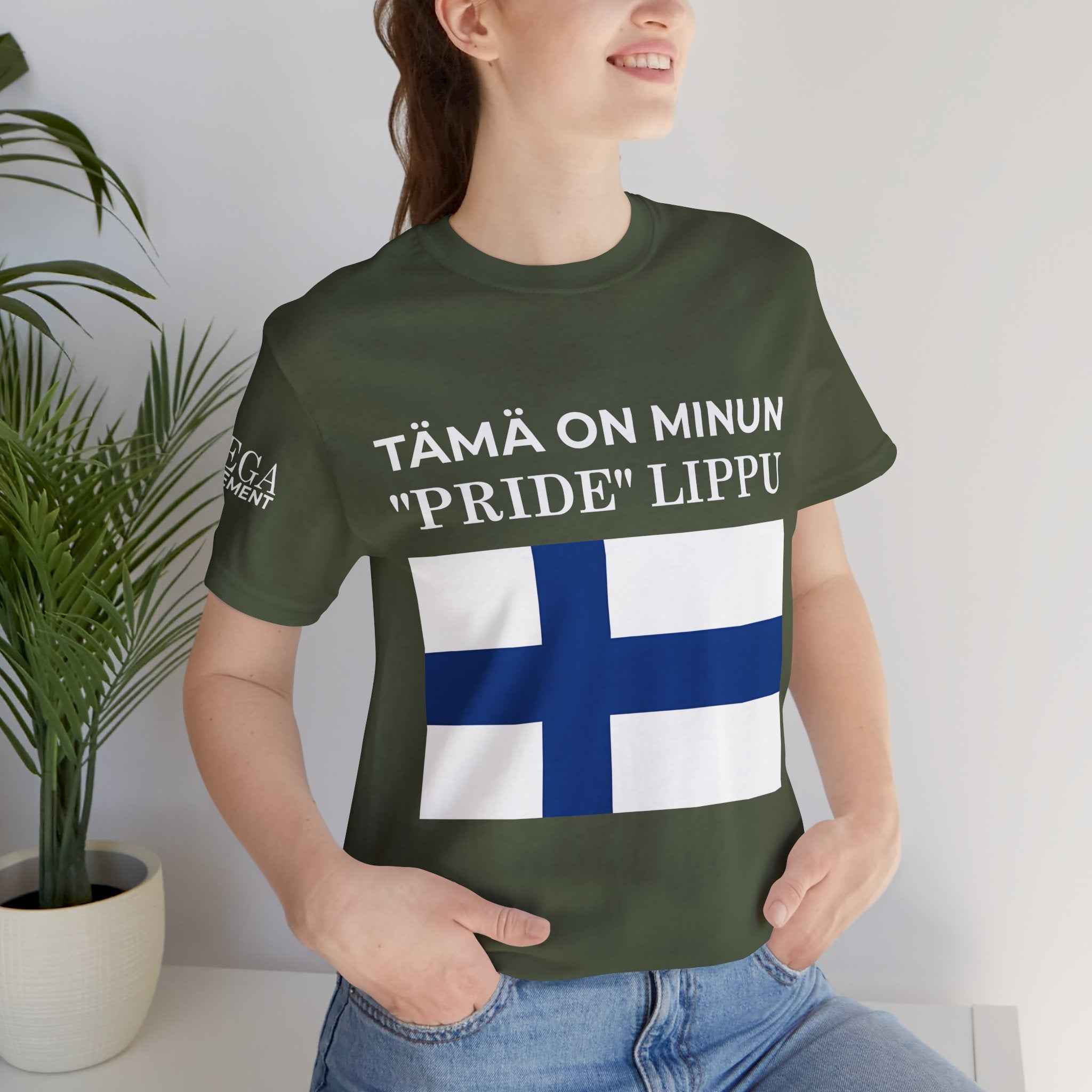 Finland Pride Flag Tee, Unisex Jersey T-Shirt for Patriot Pride, Finnish Pride Apparel, Comfortable Casual Wear, Statement Clothing
