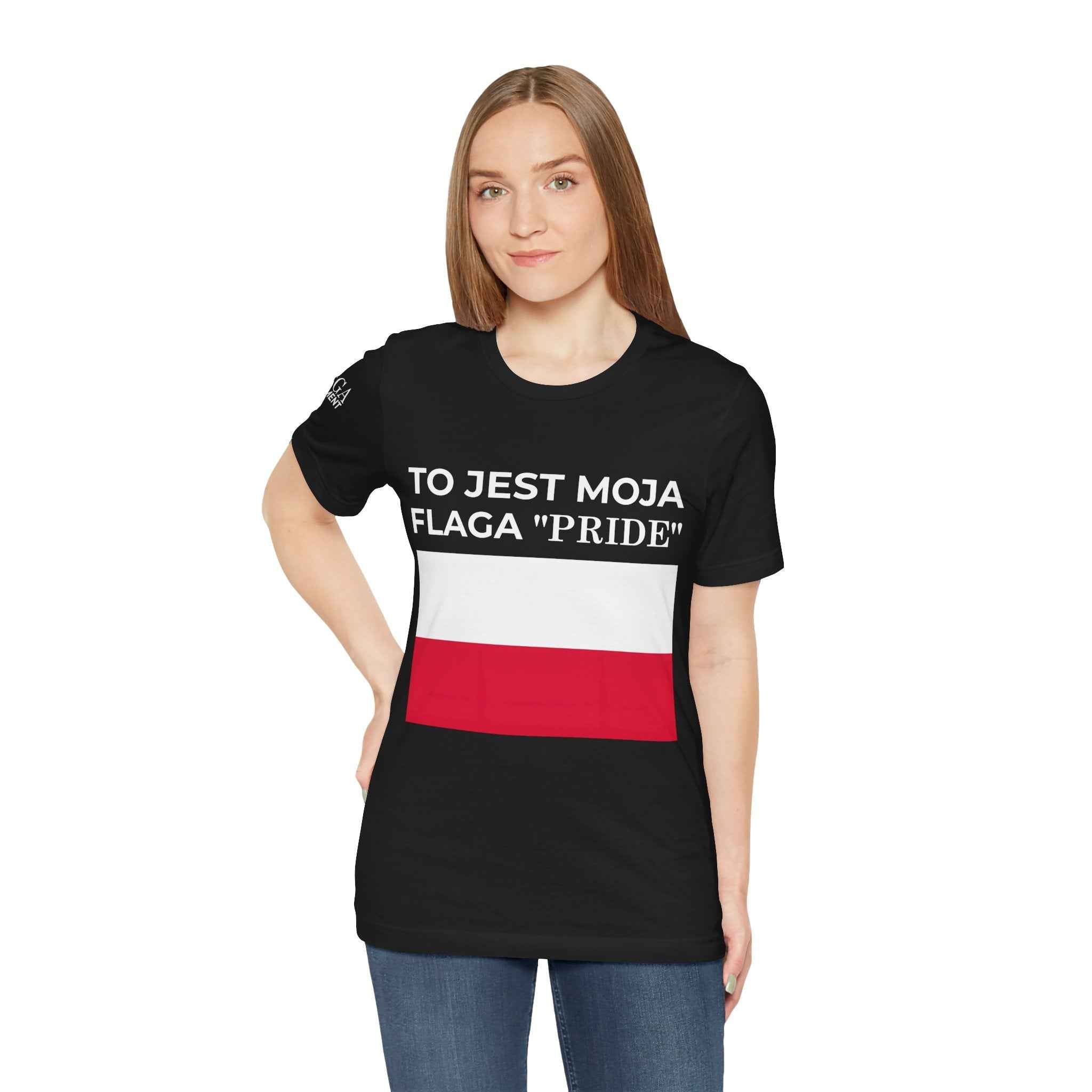 Poland Pride Flag Unisex Tee, Patriotic Pride Shirt, Short Sleeve T-Shirt, Gifts for Allies, Celebratory Apparel, Statement Tee