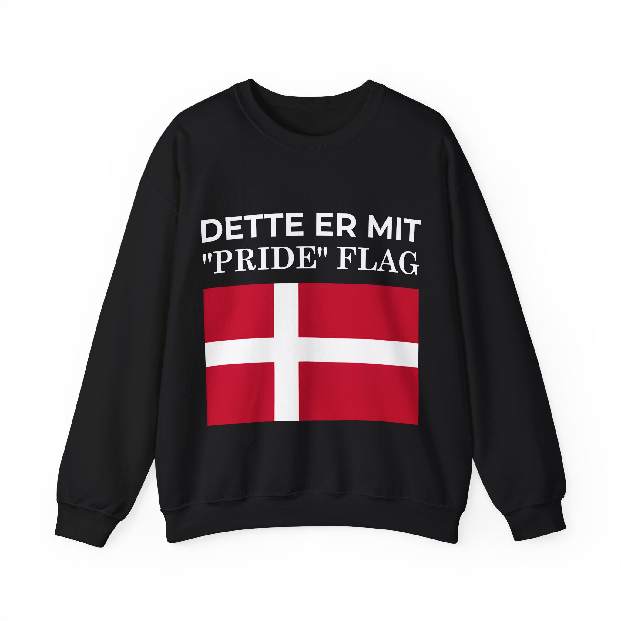 Denmark Pride Flag Crewneck Sweatshirt – Celebrate your heritage, Comfortable Streetwear, Unisex Gift - Mega Movement