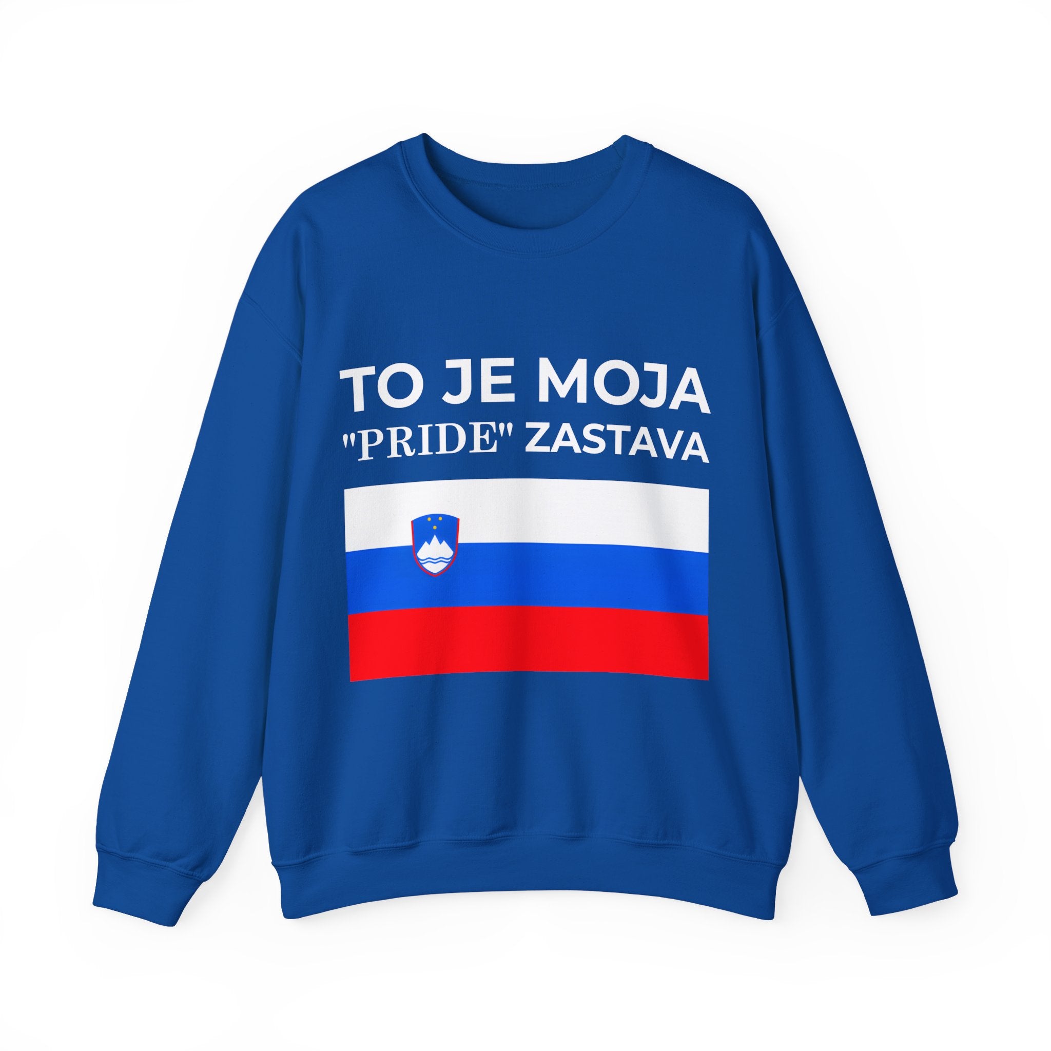 Slovenia Pride Flag Crewneck Sweatshirt, Unisex Sweatshirt, Colorful Pride Celebration - Mega Movement