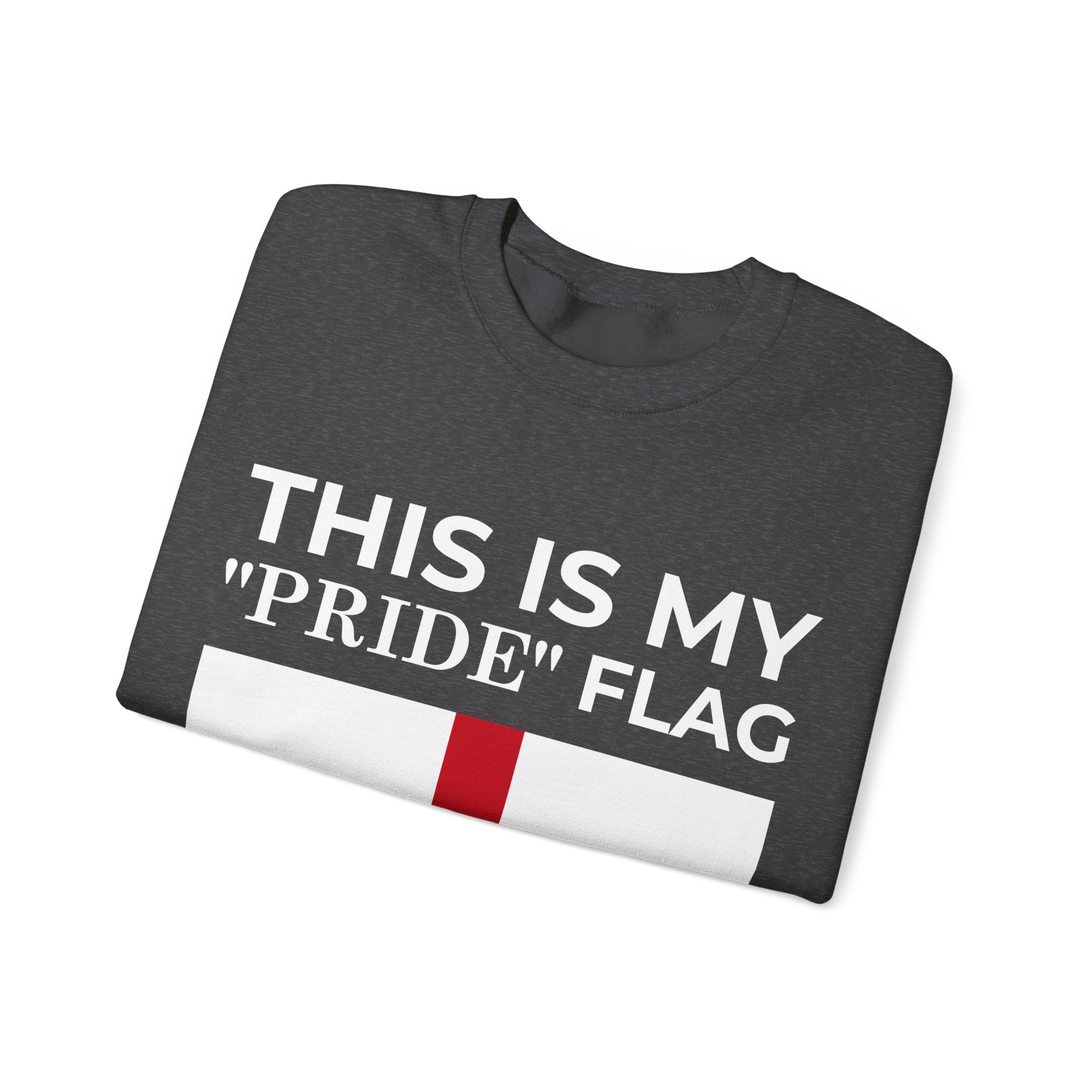 English Pride Flag Sweatshirt, Unisex Crewneck Sweatshirt, Statement Clothing - Mega Movement
