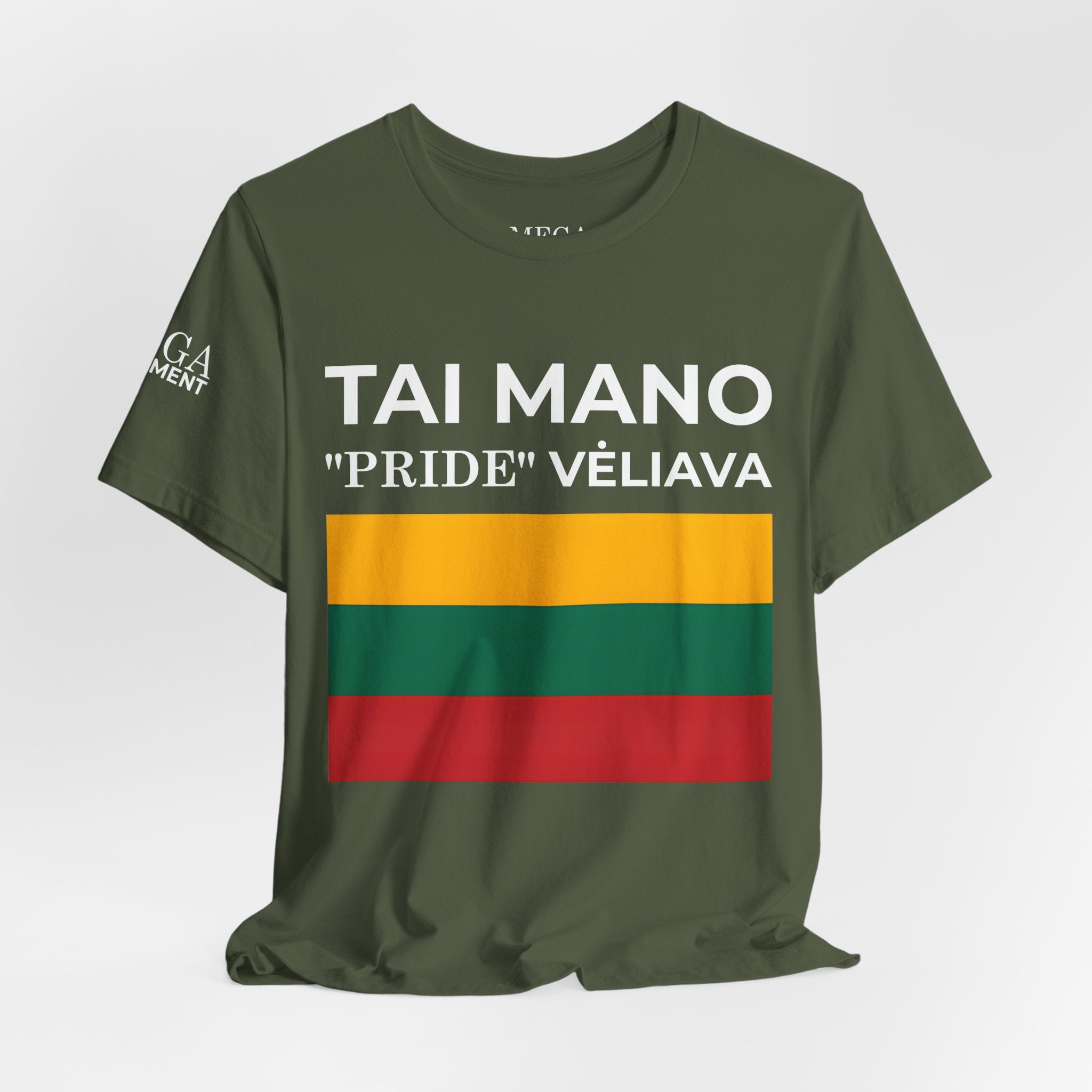Lithuanian Pride Graphic Tee, Unisex Jersey Shirt, Patriot Apparel - Mega Movement