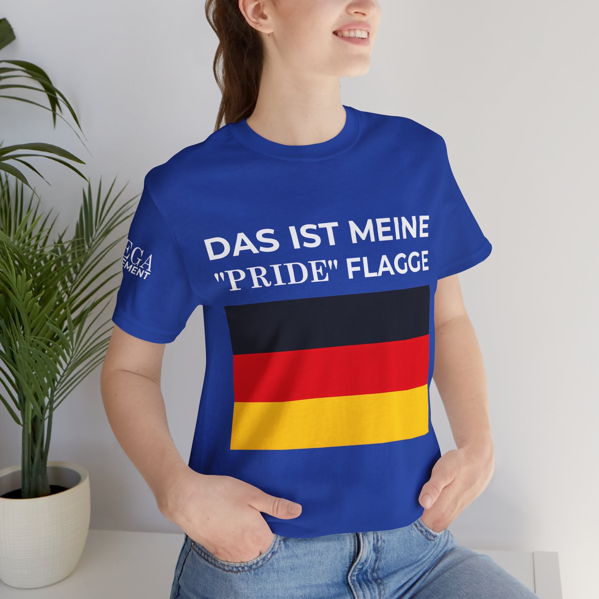 Germany  Pride Flag Unisex Jersey Tee | Casual Wear, Gift for Travelers, Team Spirit, Vacation Apparel, Summer Style - Mega Movement