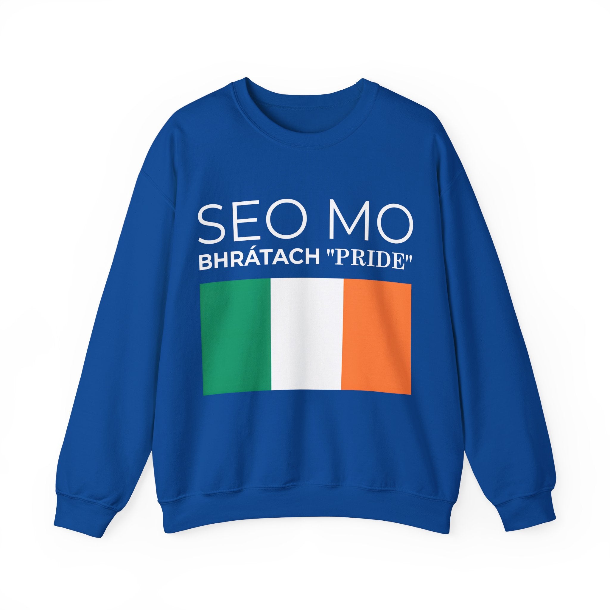 Irish Pride Crewneck Sweatshirt - Irish Flag, Unisex Graphic Pullover, St. Patrick's Day Gift, Comfortable Streetwear - Mega Movement