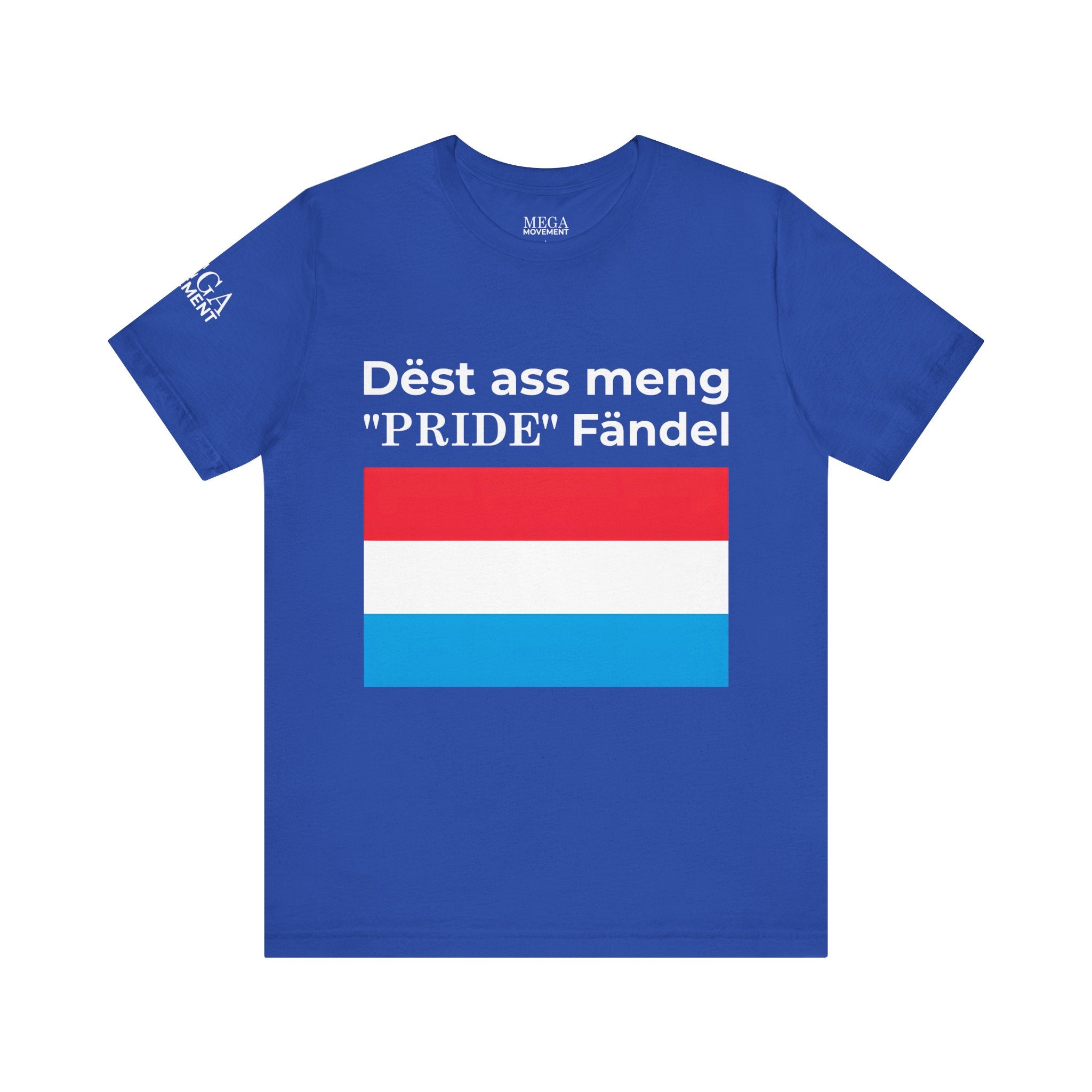 Luxembourg Pride Flag Unisex Tee, Patriotic Pride, Casual Wear, Unisex Shirt - Mega Movement